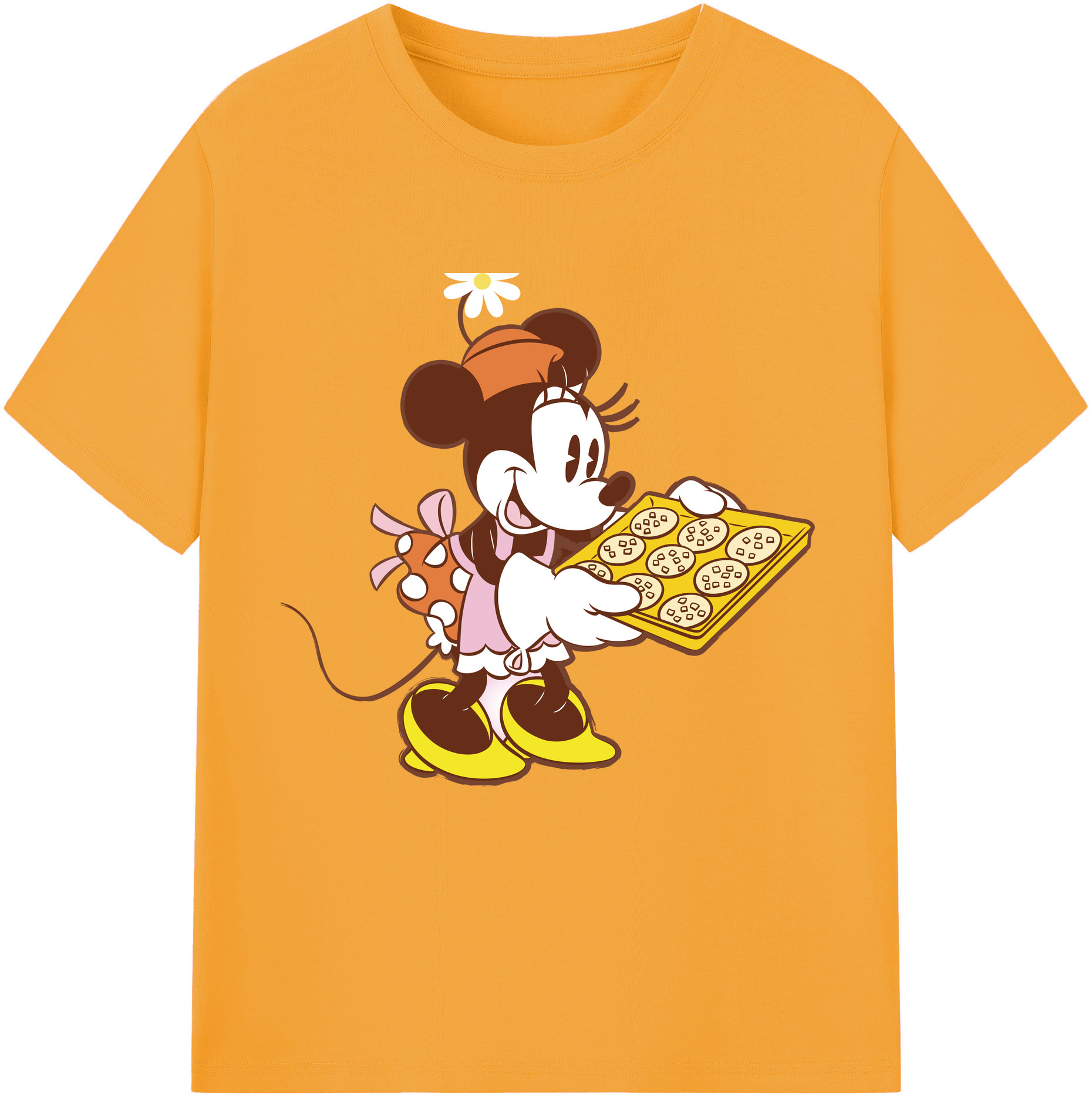 （画像用） ミッキーマウス Mickey Mouse 綿100％半袖Tシャツ（フロントプリント）
