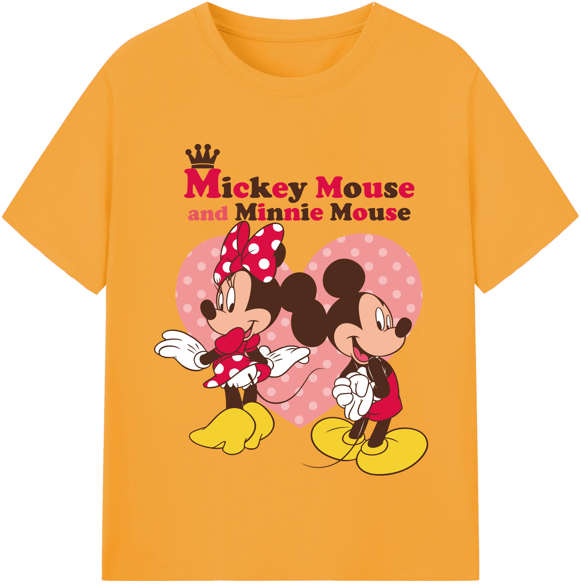 （画像用） ミッキーマウス Mickey Mouse 綿100％半袖Tシャツ（フロントプリント）