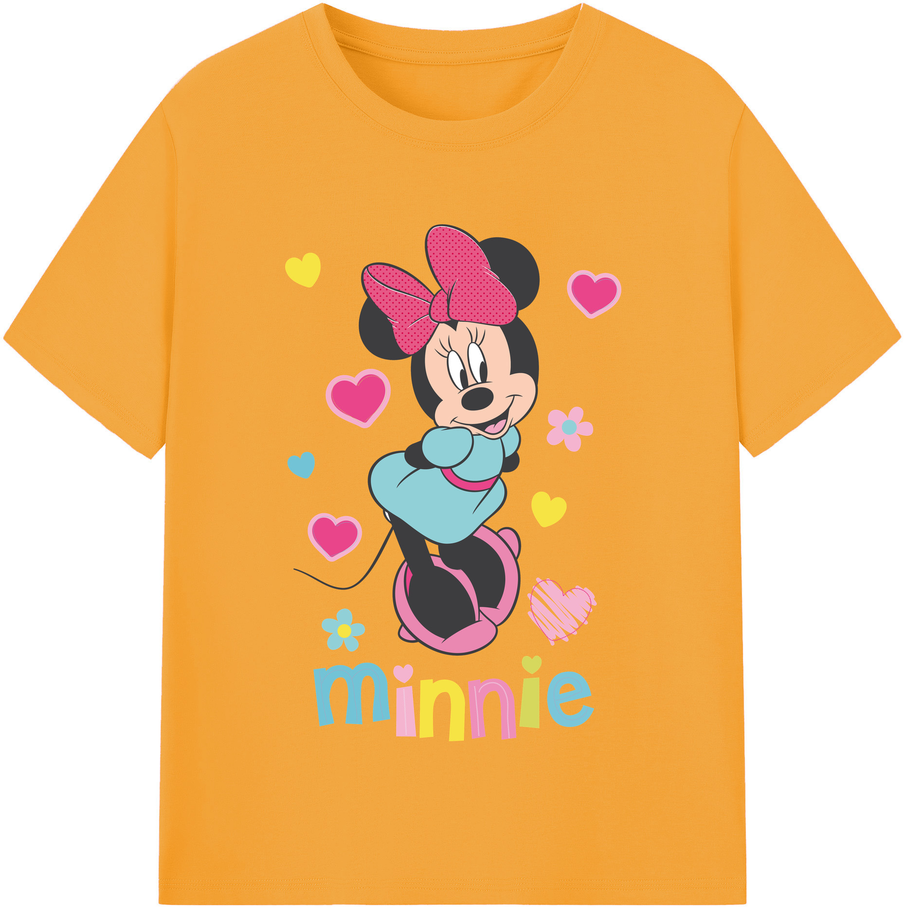 （画像用） ミッキーマウス Mickey Mouse 綿100％半袖Tシャツ（フロントプリント）