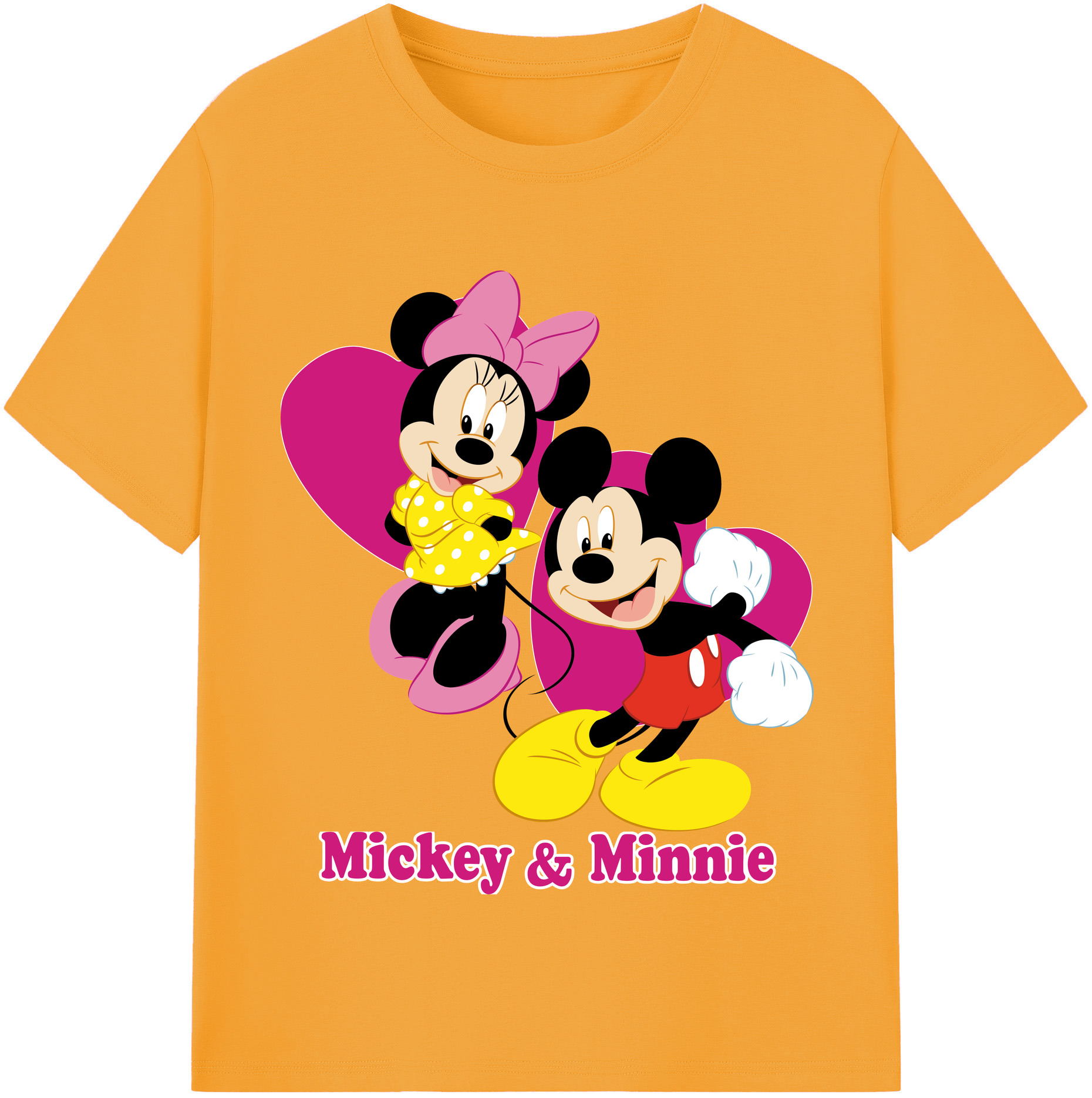 （画像用） ミッキーマウス Mickey Mouse 綿100％半袖Tシャツ（フロントプリント）