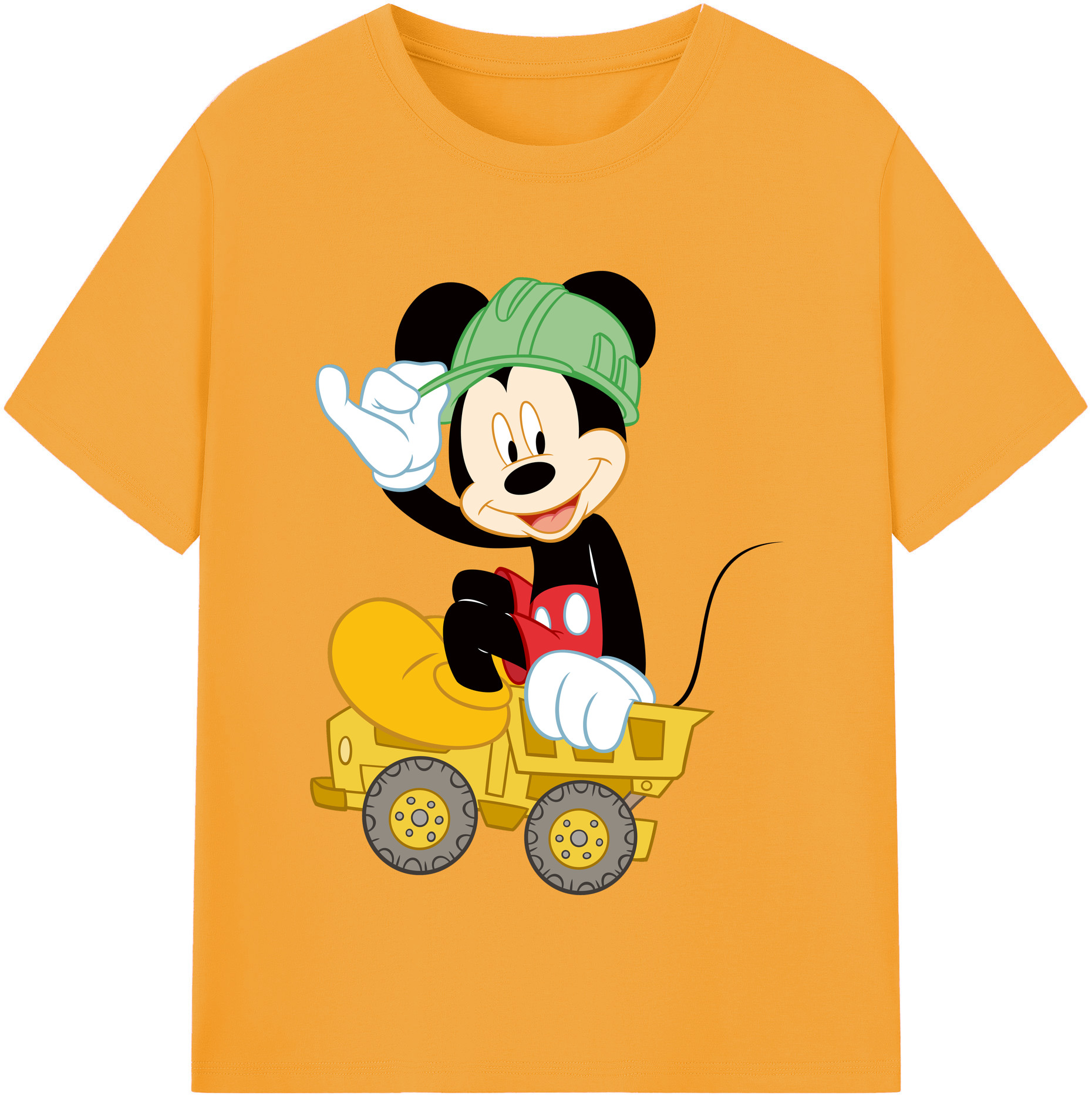 （画像用） ミッキーマウス Mickey Mouse 綿100％半袖Tシャツ（フロントプリント）