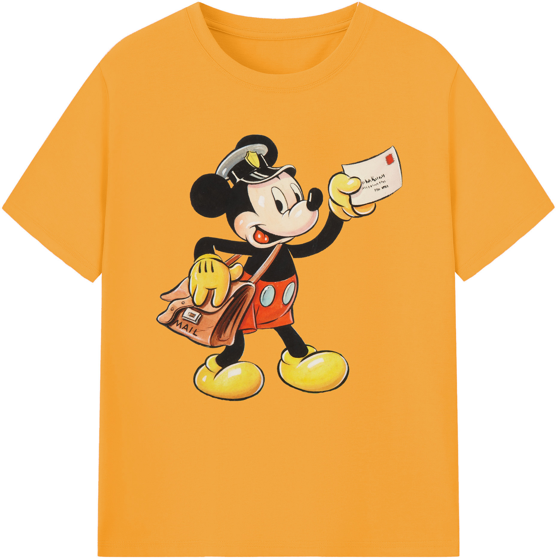 （画像用） ミッキーマウス Mickey Mouse 綿100％半袖Tシャツ（フロントプリント）