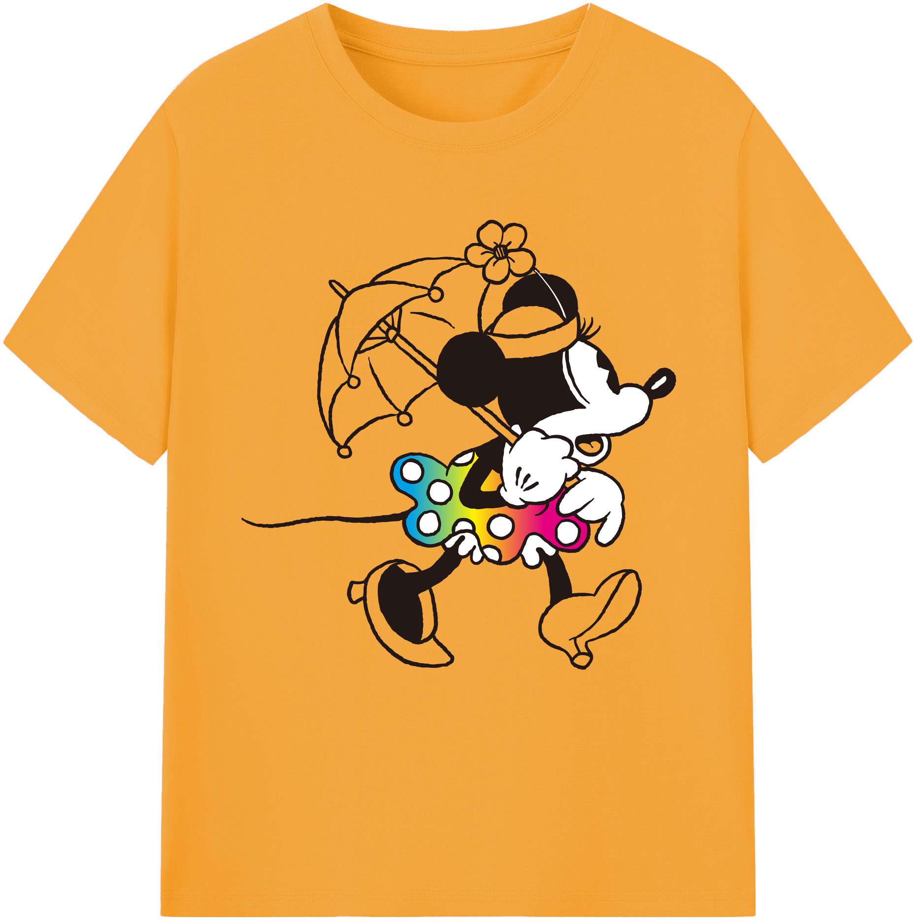 （画像用） ミッキーマウス Mickey Mouse 綿100％半袖Tシャツ（フロントプリント）
