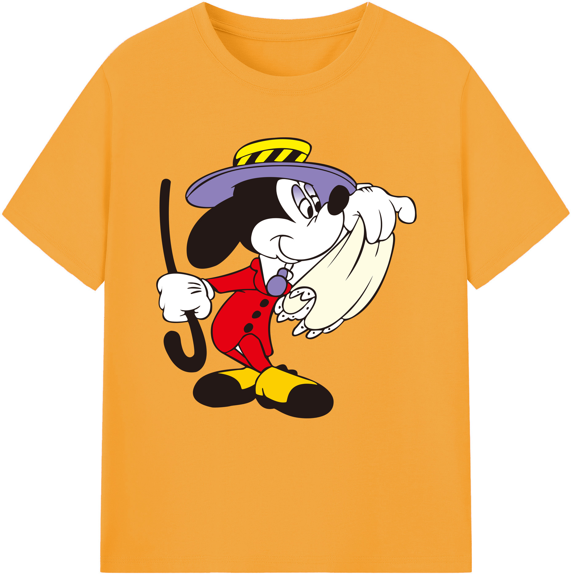 （画像用） ミッキーマウス Mickey Mouse 綿100％半袖Tシャツ（フロントプリント）