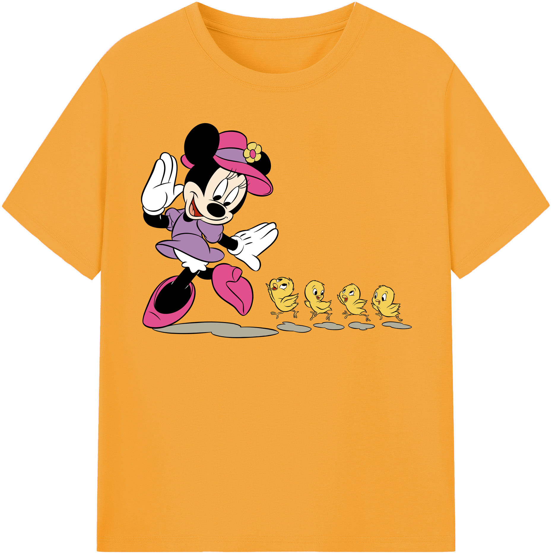 （画像用） ミッキーマウス Mickey Mouse 綿100％半袖Tシャツ（フロントプリント）