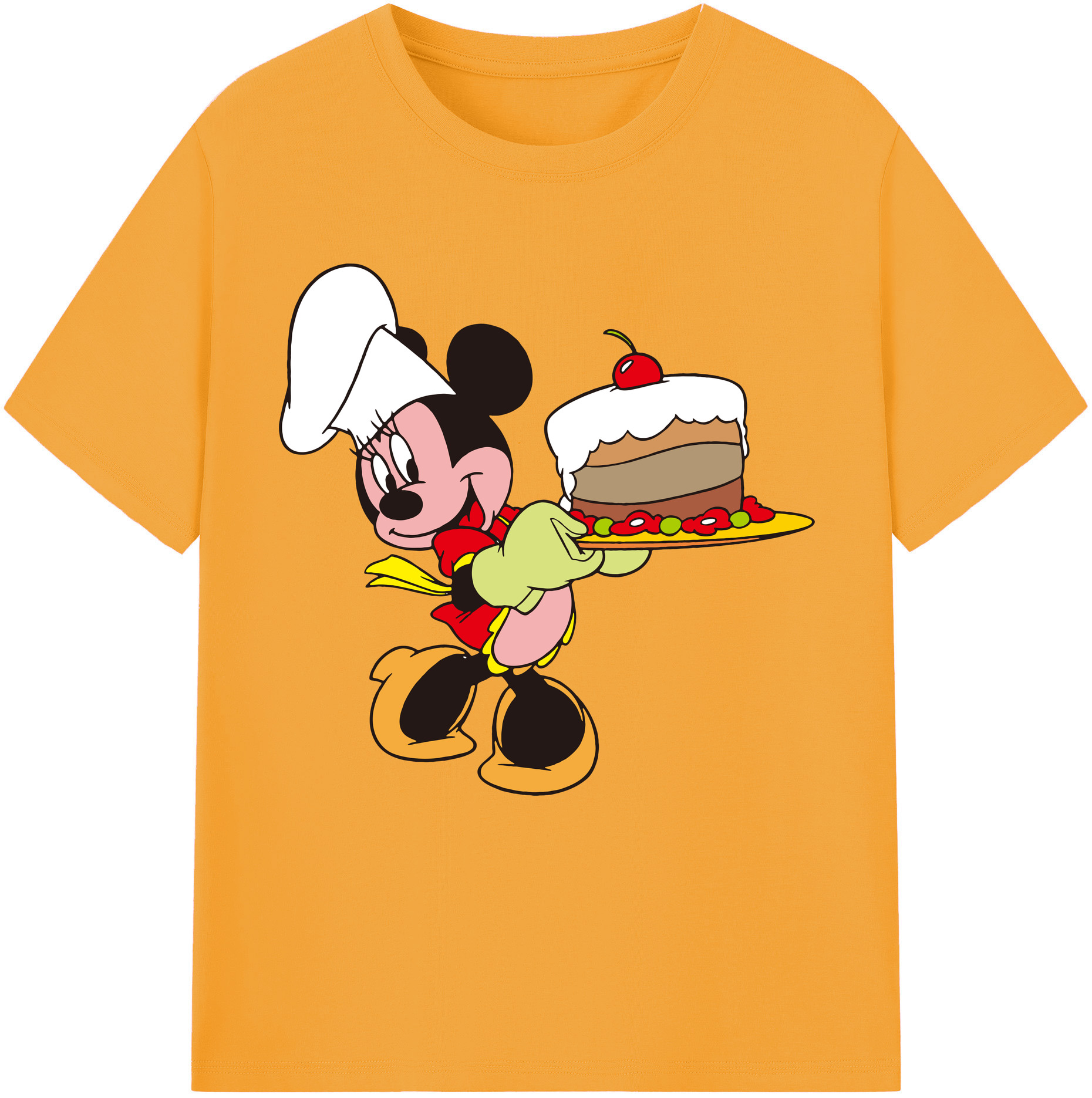 （画像用） ミッキーマウス Mickey Mouse 綿100％半袖Tシャツ（フロントプリント）