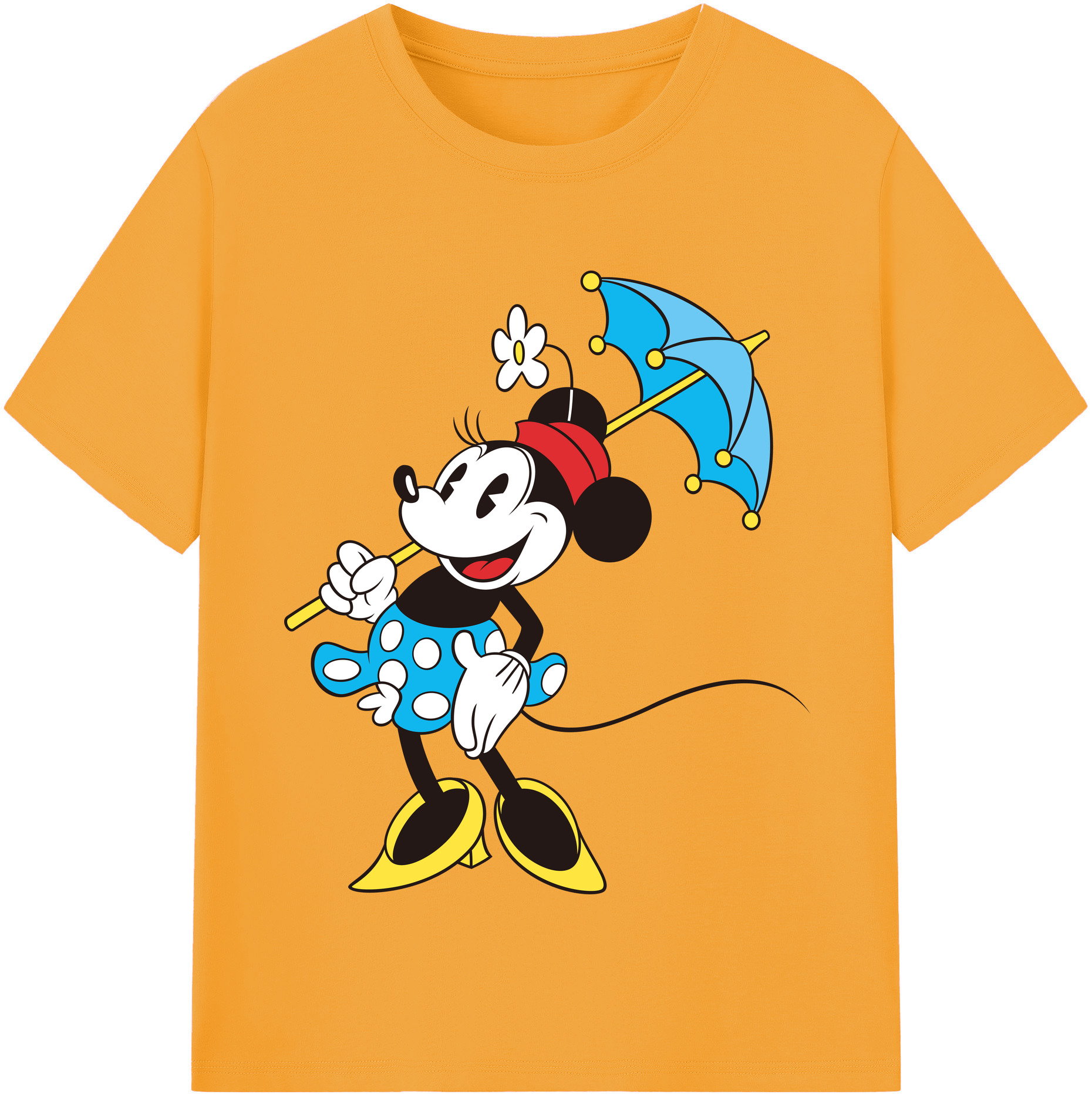 （画像用） ミッキーマウス Mickey Mouse 綿100％半袖Tシャツ（フロントプリント）