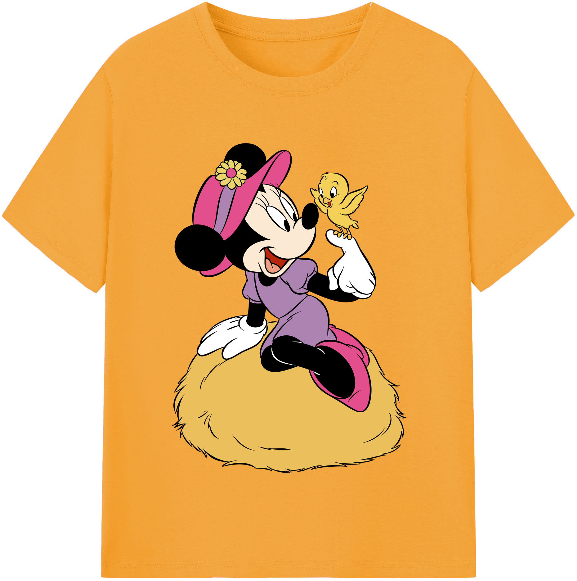 （画像用） ミッキーマウス Mickey Mouse 綿100％半袖Tシャツ（フロントプリント）