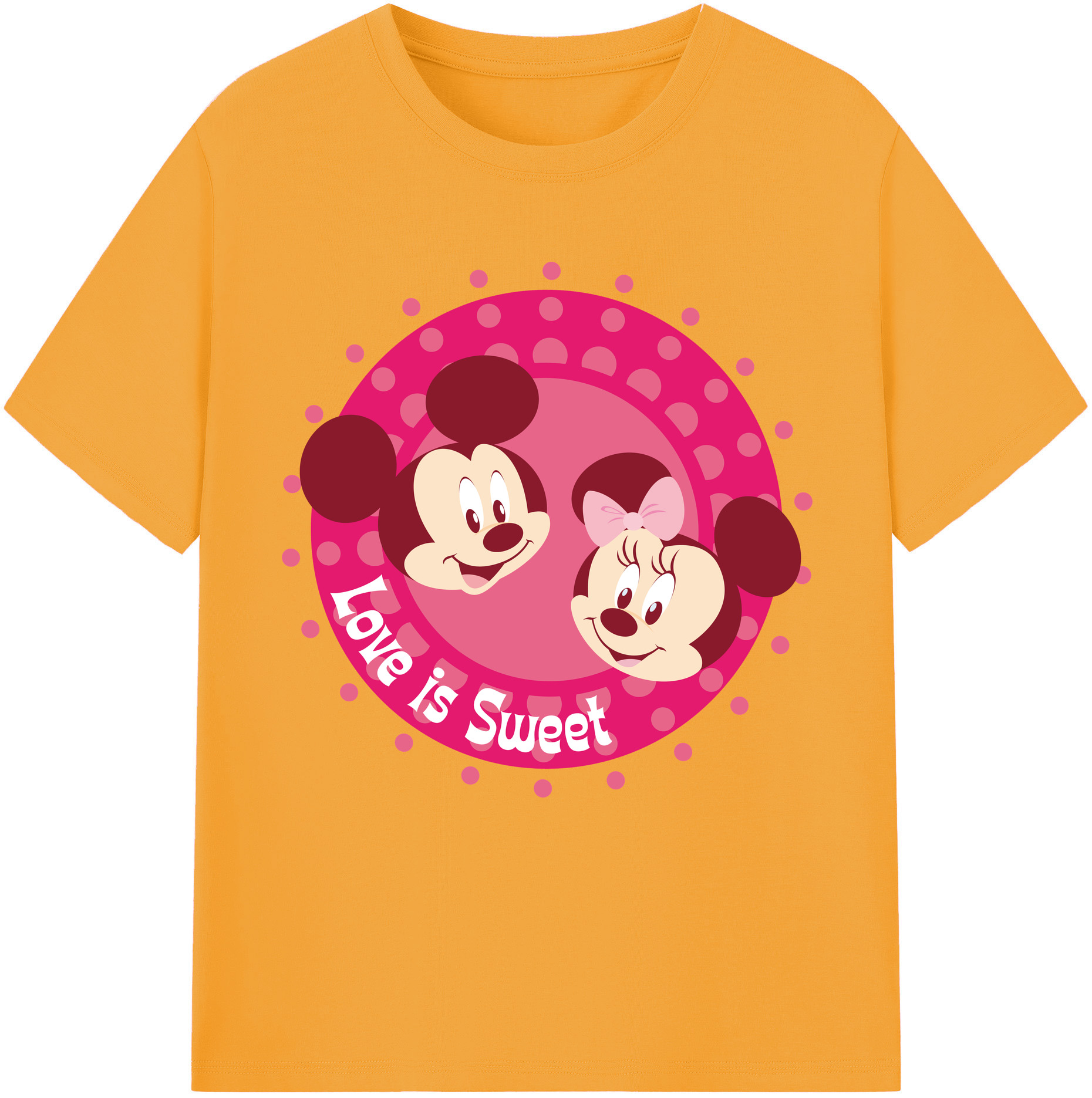 （画像用） ミッキーマウス Mickey Mouse 綿100％半袖Tシャツ（フロントプリント）