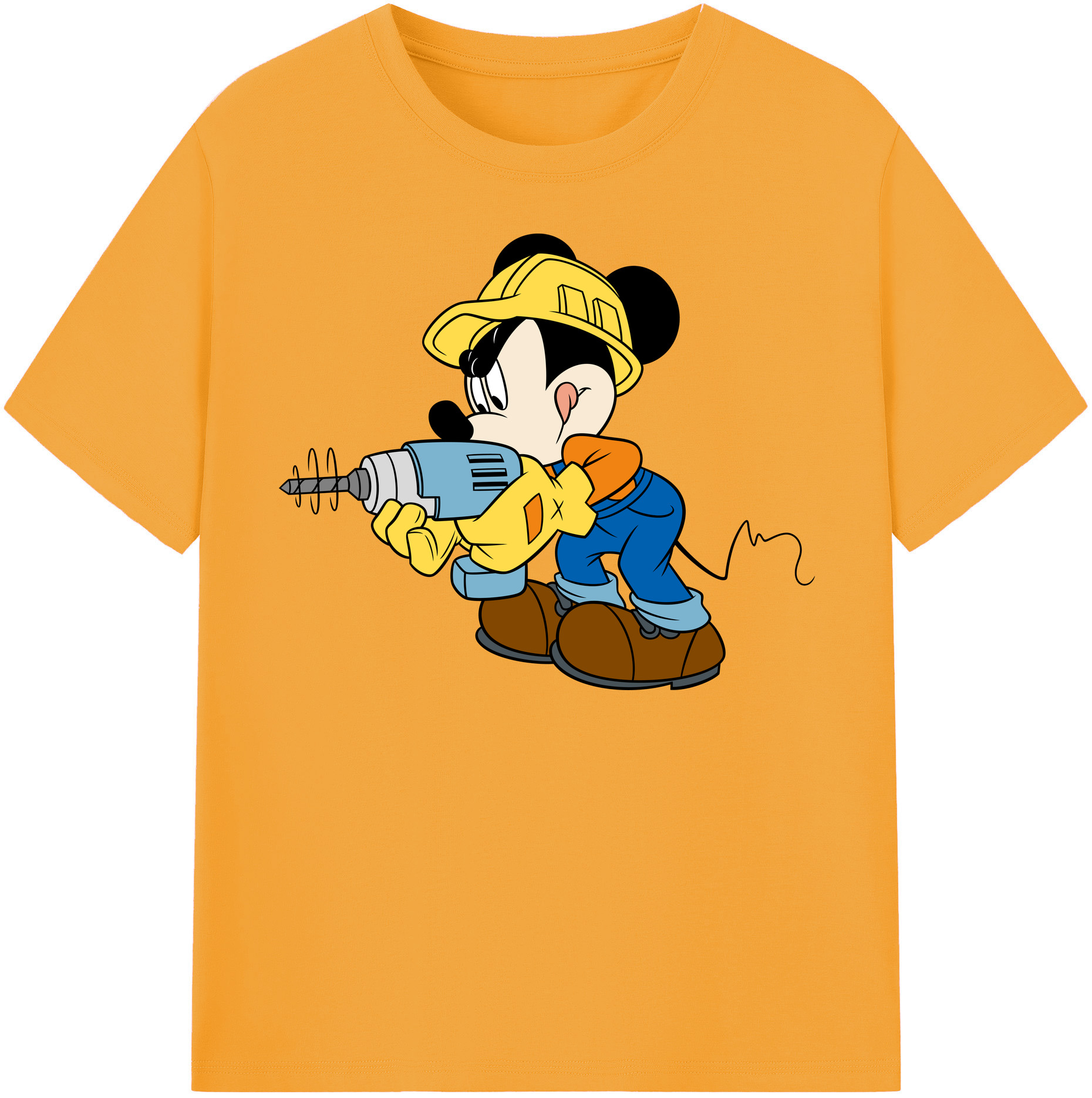 （画像用） ミッキーマウス Mickey Mouse 綿100％半袖Tシャツ（フロントプリント）