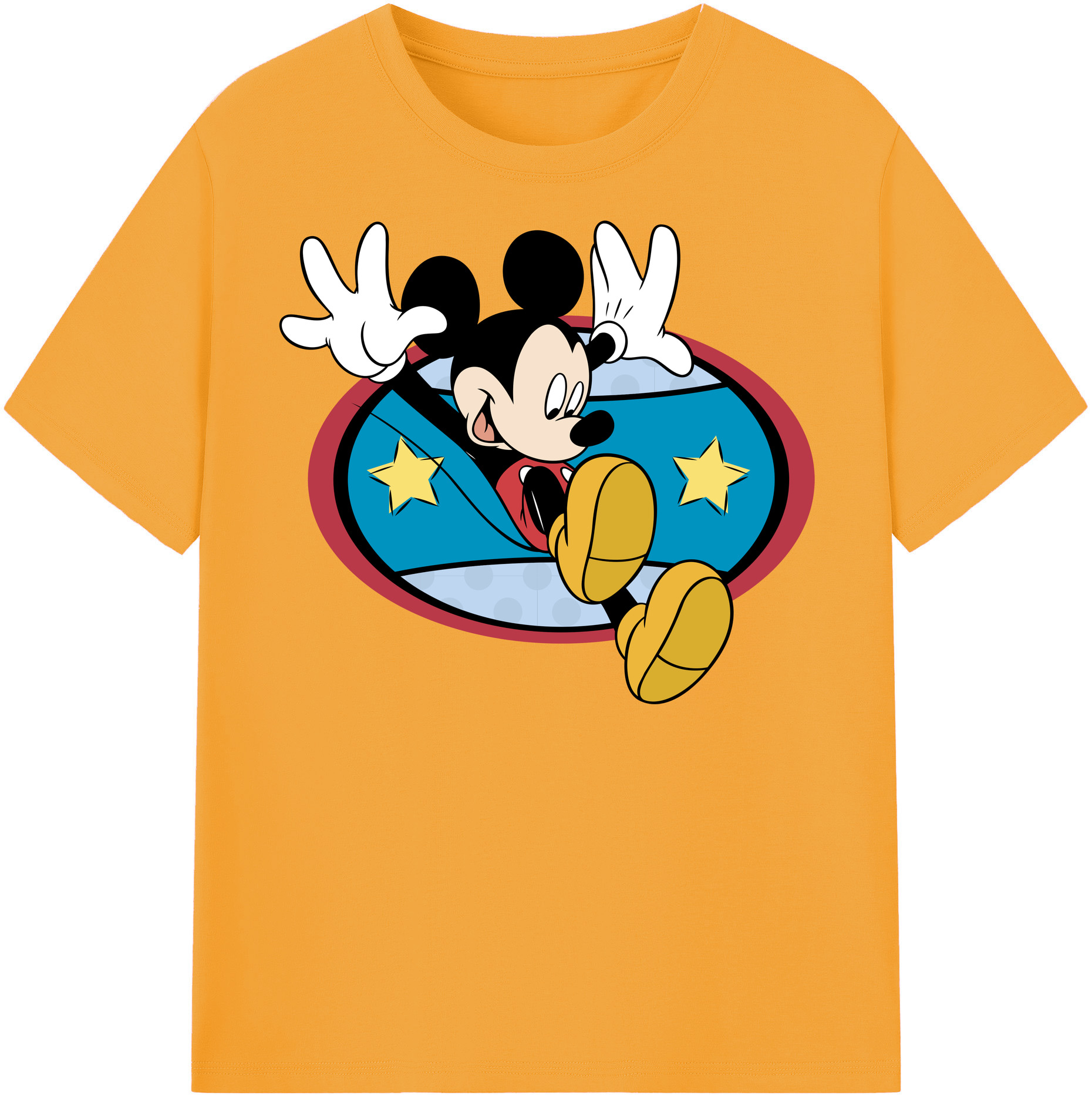 （画像用） ミッキーマウス Mickey Mouse 綿100％半袖Tシャツ（フロントプリント）