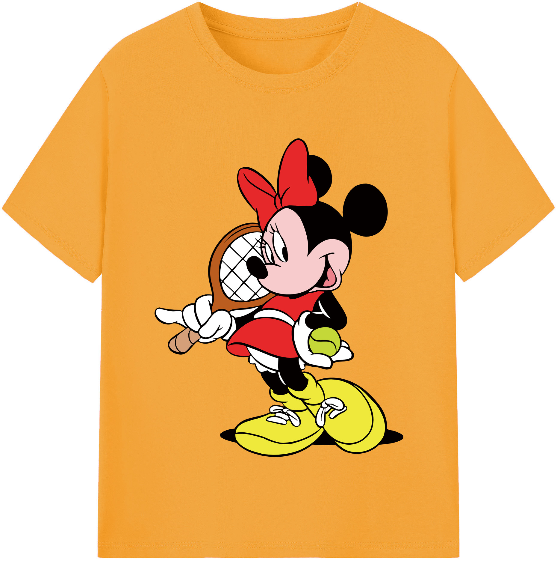 （画像用） ミッキーマウス Mickey Mouse 綿100％半袖Tシャツ（フロントプリント）