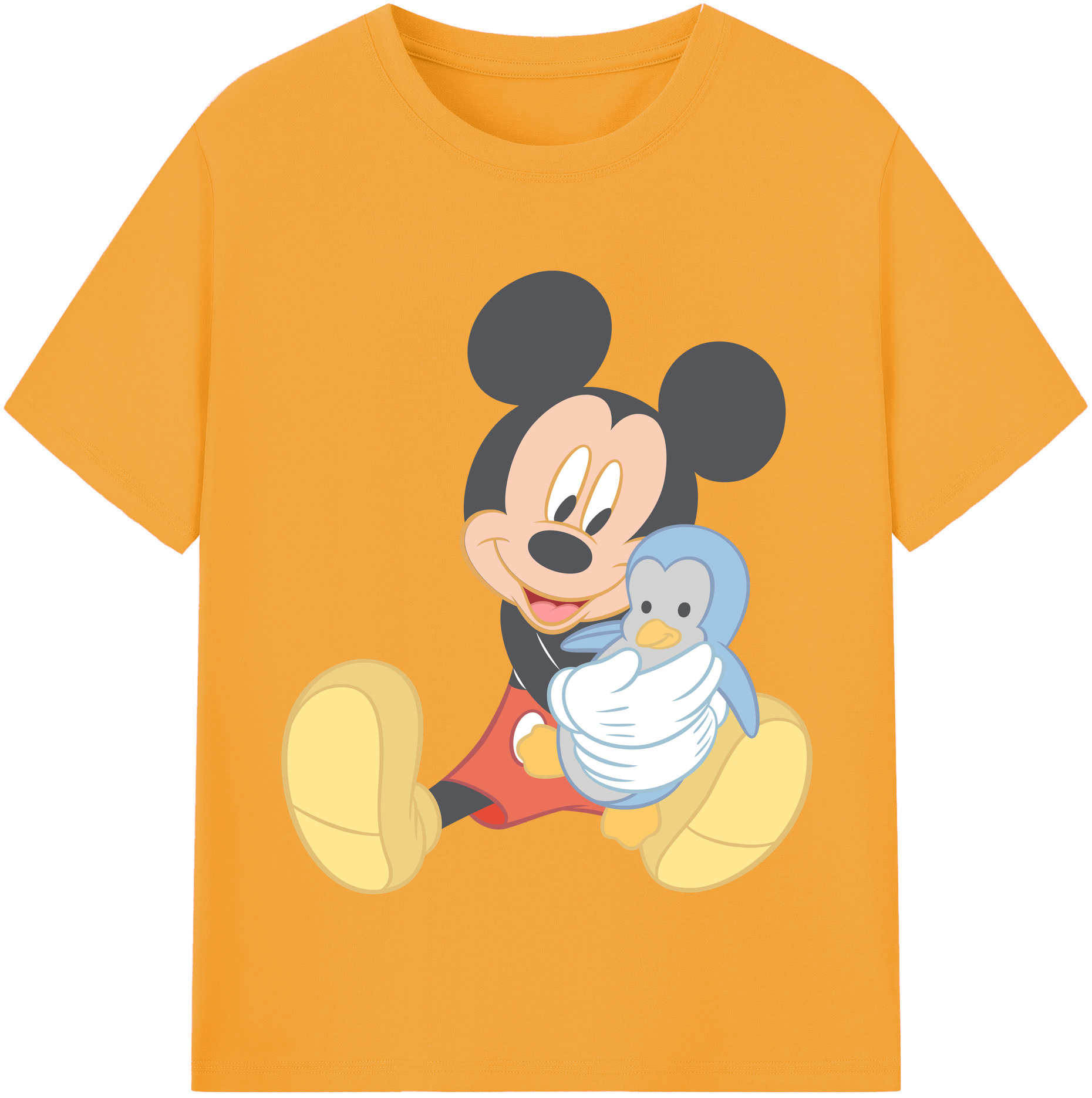 （画像用） ミッキーマウス Mickey Mouse 綿100％半袖Tシャツ（フロントプリント）