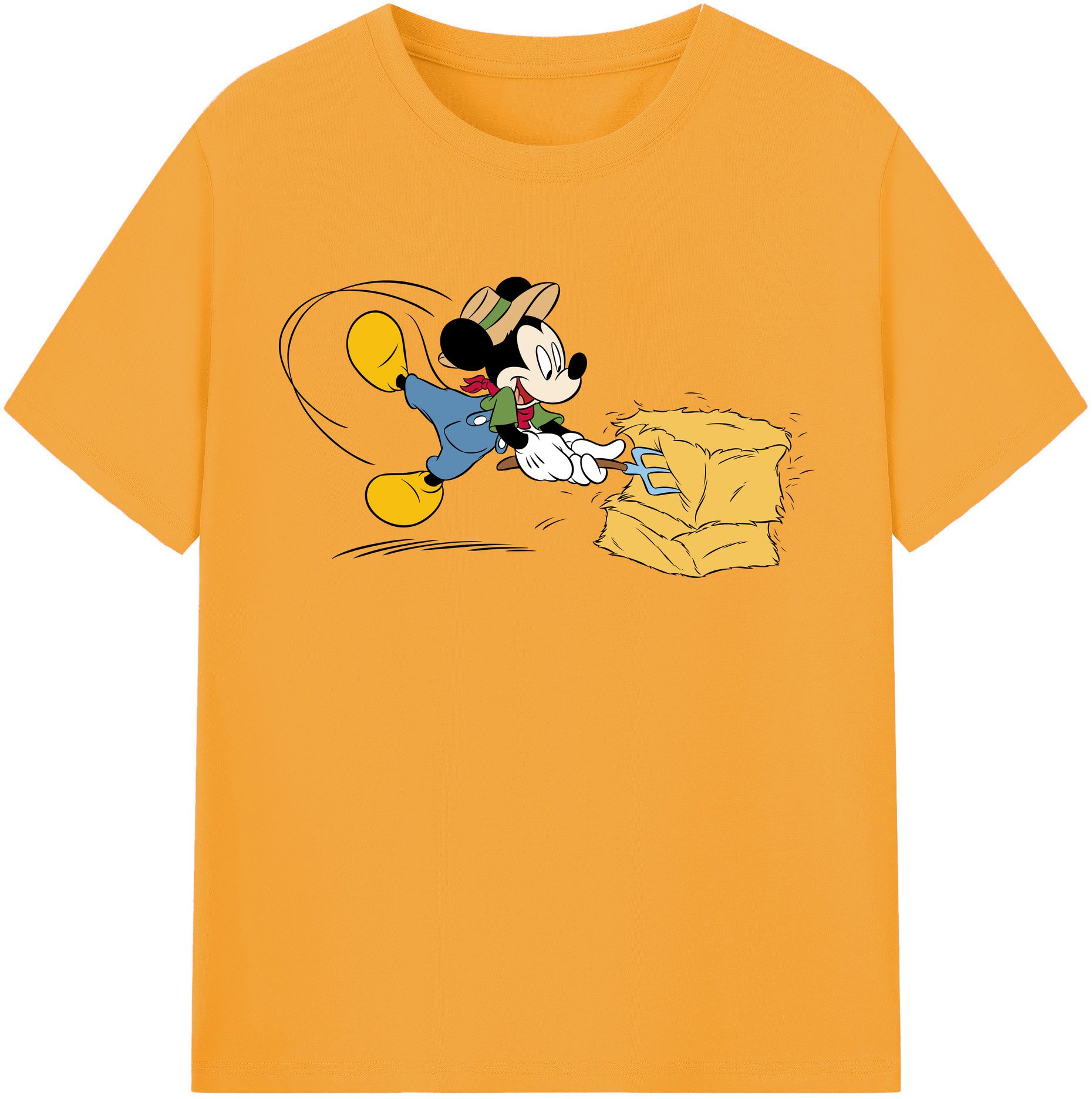（画像用） ミッキーマウス Mickey Mouse 綿100％半袖Tシャツ（フロントプリント）