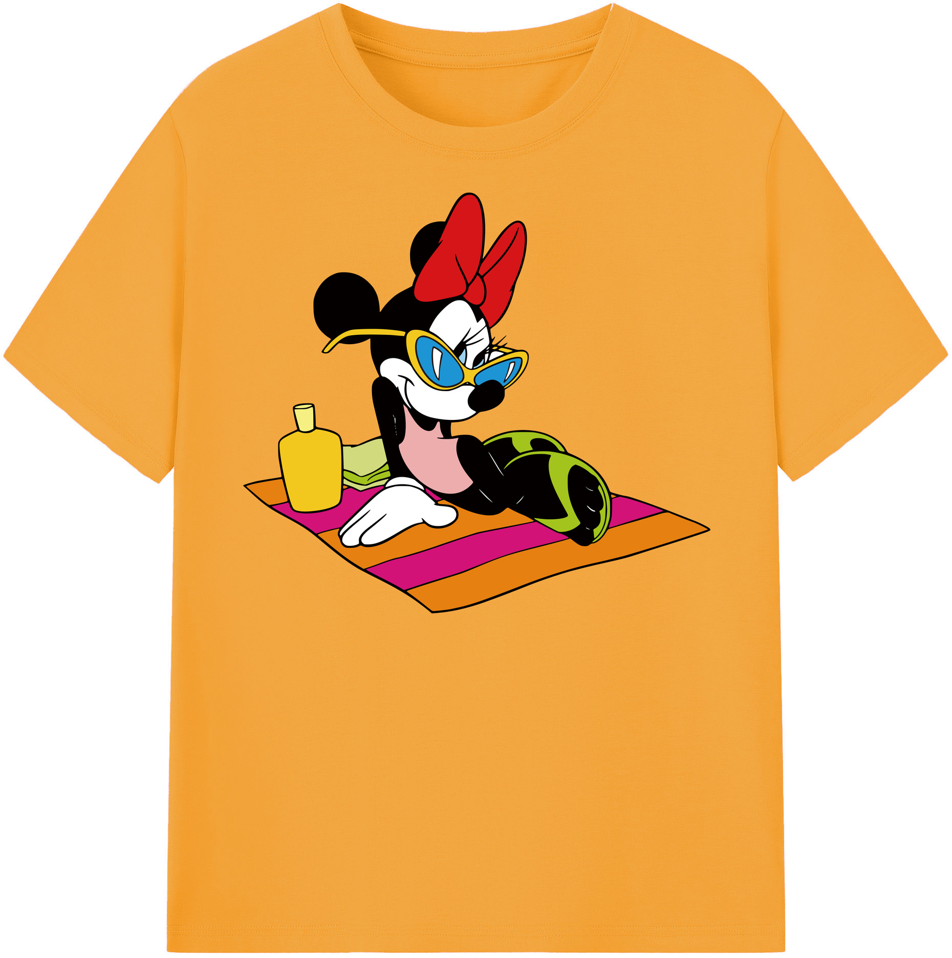 （画像用） ミッキーマウス Mickey Mouse 綿100％半袖Tシャツ（フロントプリント）