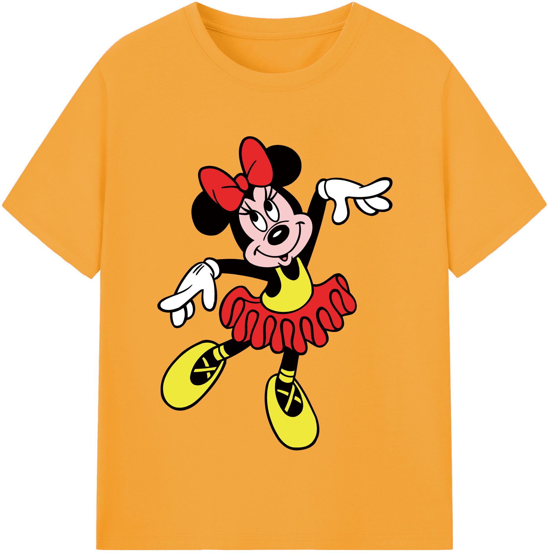 （画像用） ミッキーマウス Mickey Mouse 綿100％半袖Tシャツ（フロントプリント）