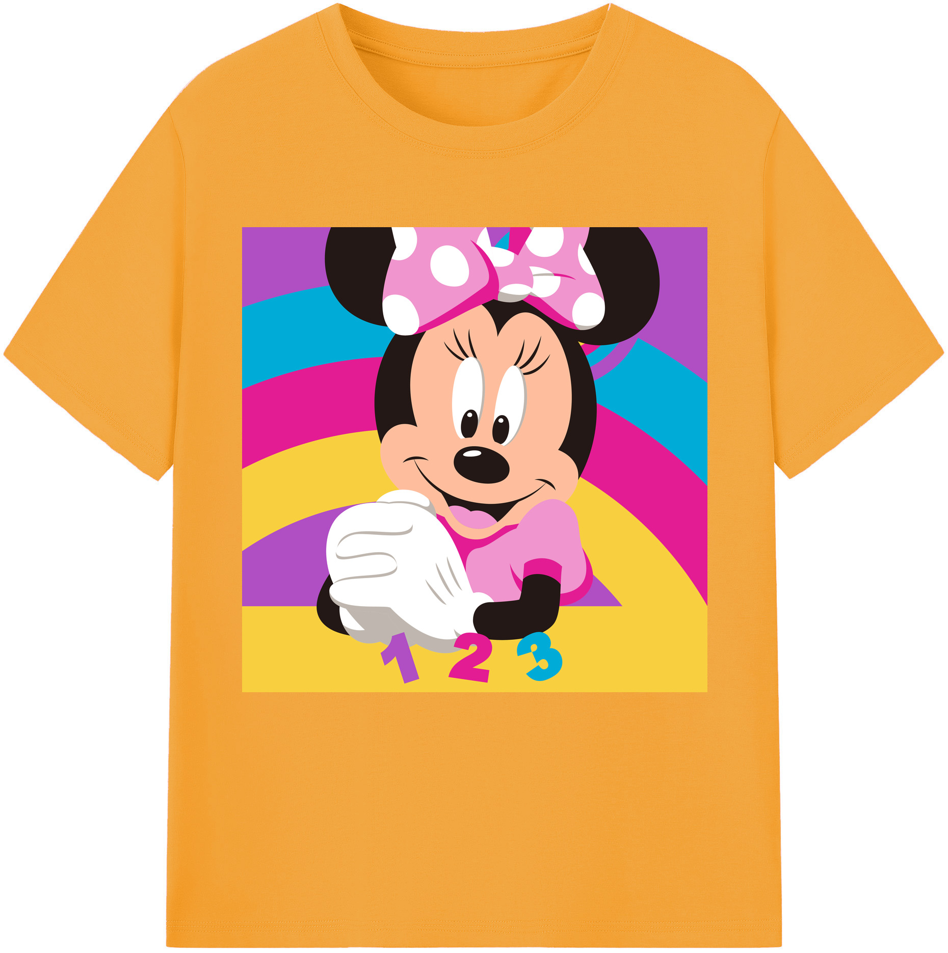 （画像用） ミッキーマウス Mickey Mouse 綿100％半袖Tシャツ（フロントプリント）
