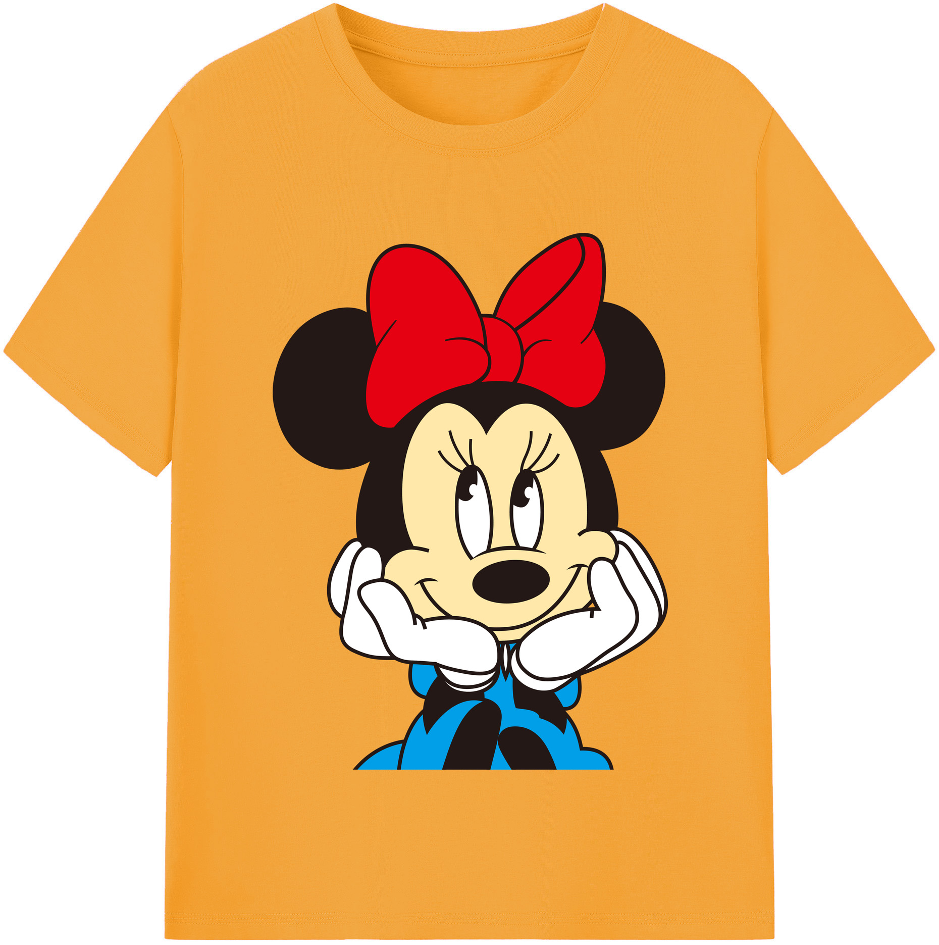 （画像用） ミッキーマウス Mickey Mouse 綿100％半袖Tシャツ（フロントプリント）