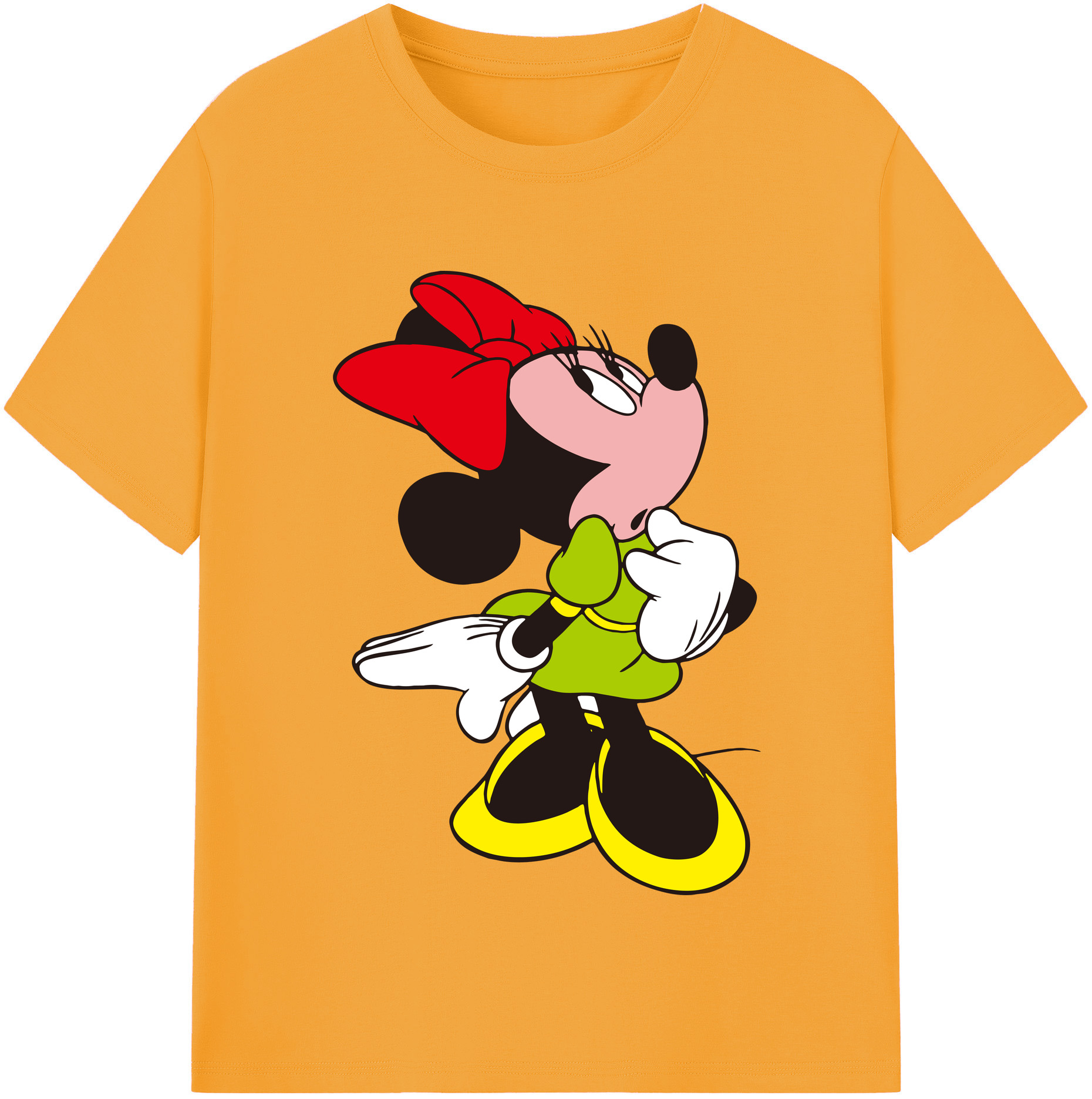 （画像用） ミッキーマウス Mickey Mouse 綿100％半袖Tシャツ（フロントプリント）