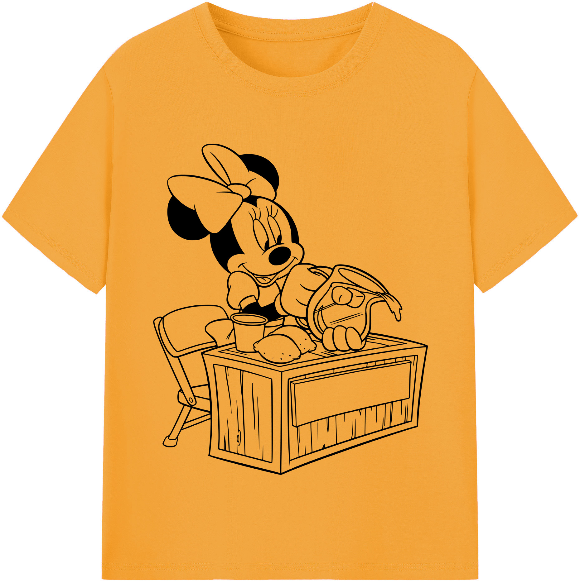 （画像用） ミッキーマウス Mickey Mouse 綿100％半袖Tシャツ（フロントプリント）