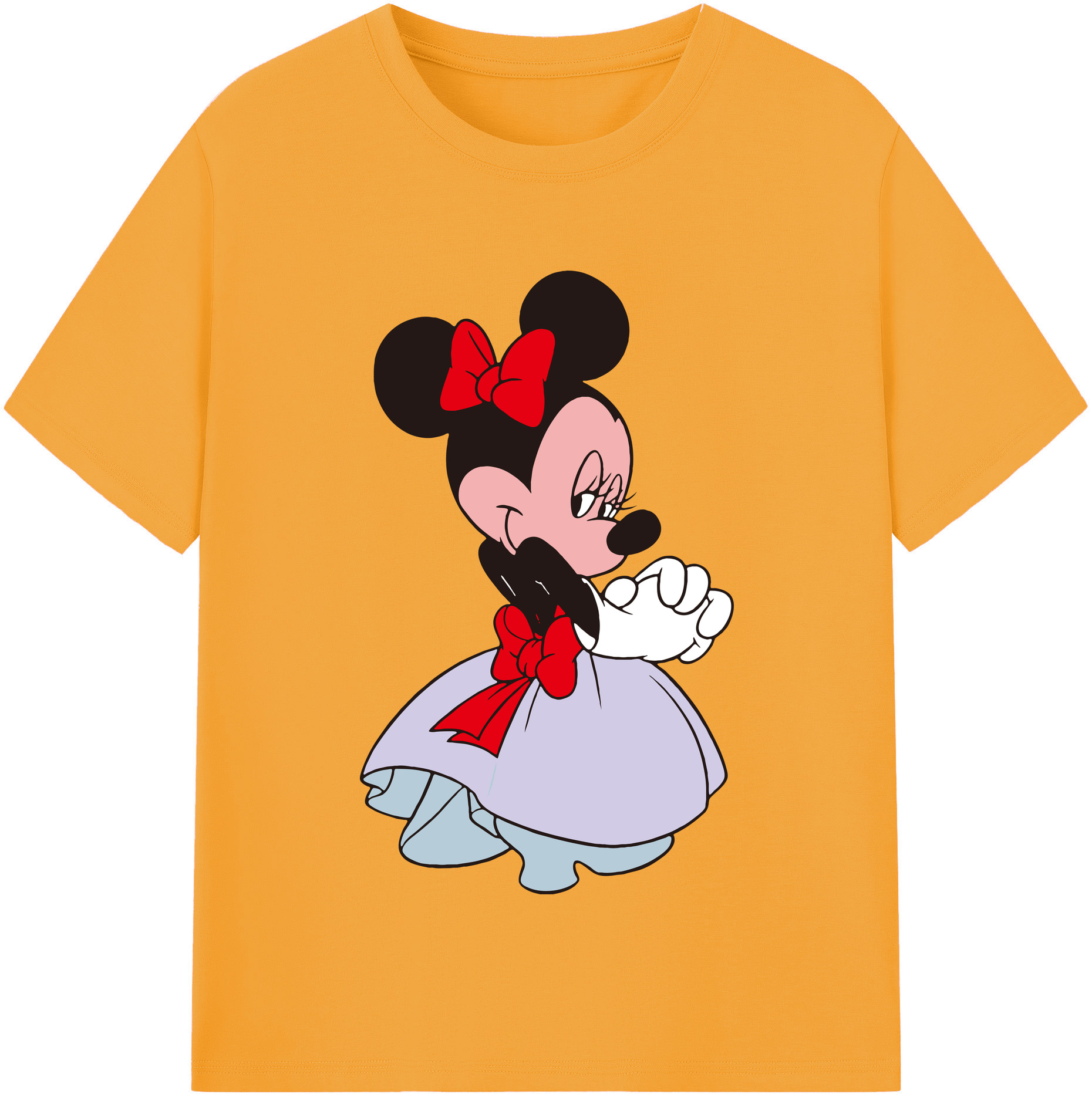 （画像用） ミッキーマウス Mickey Mouse 綿100％半袖Tシャツ（フロントプリント）
