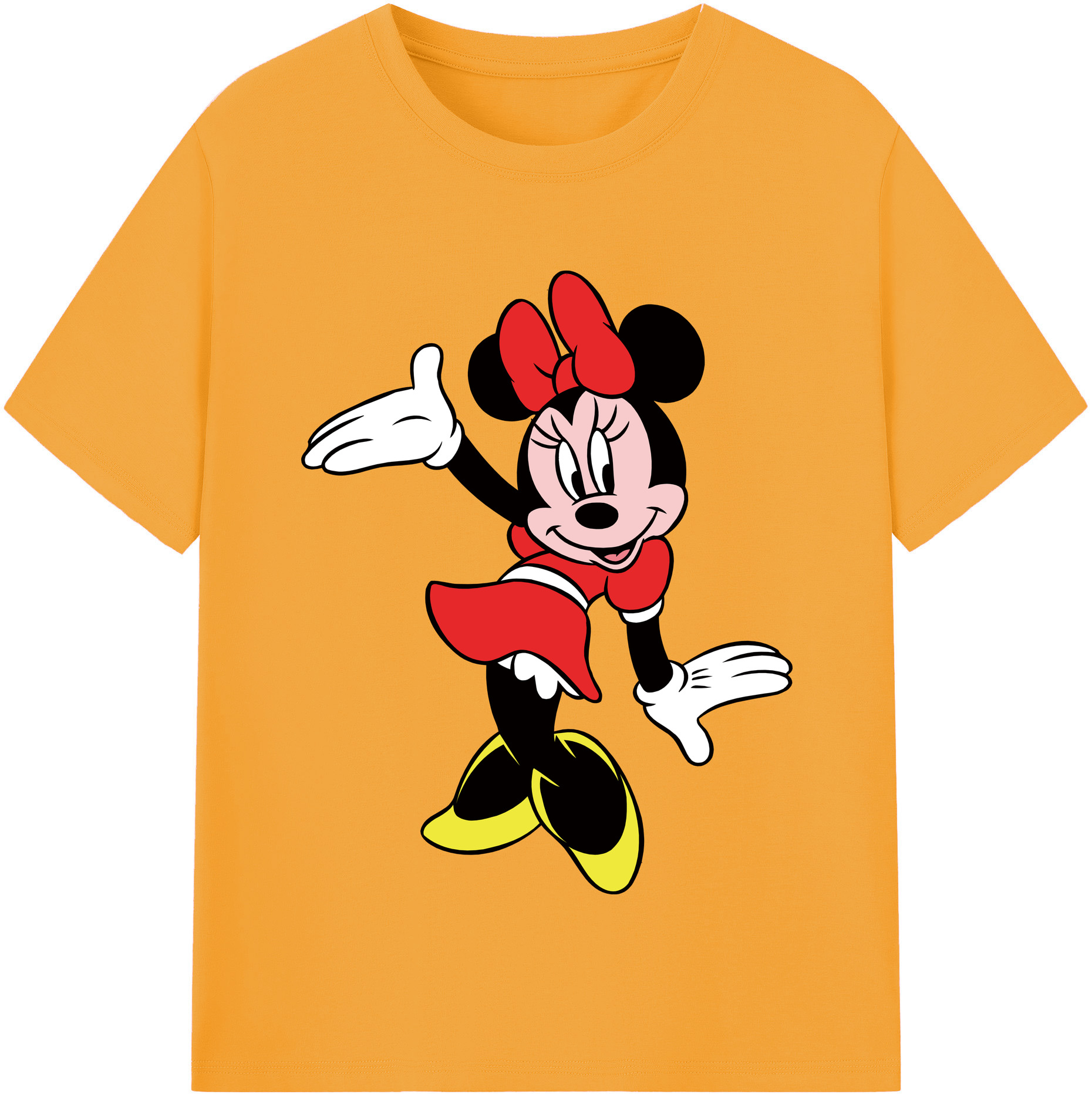 （画像用） ミッキーマウス Mickey Mouse 綿100％半袖Tシャツ（フロントプリント）