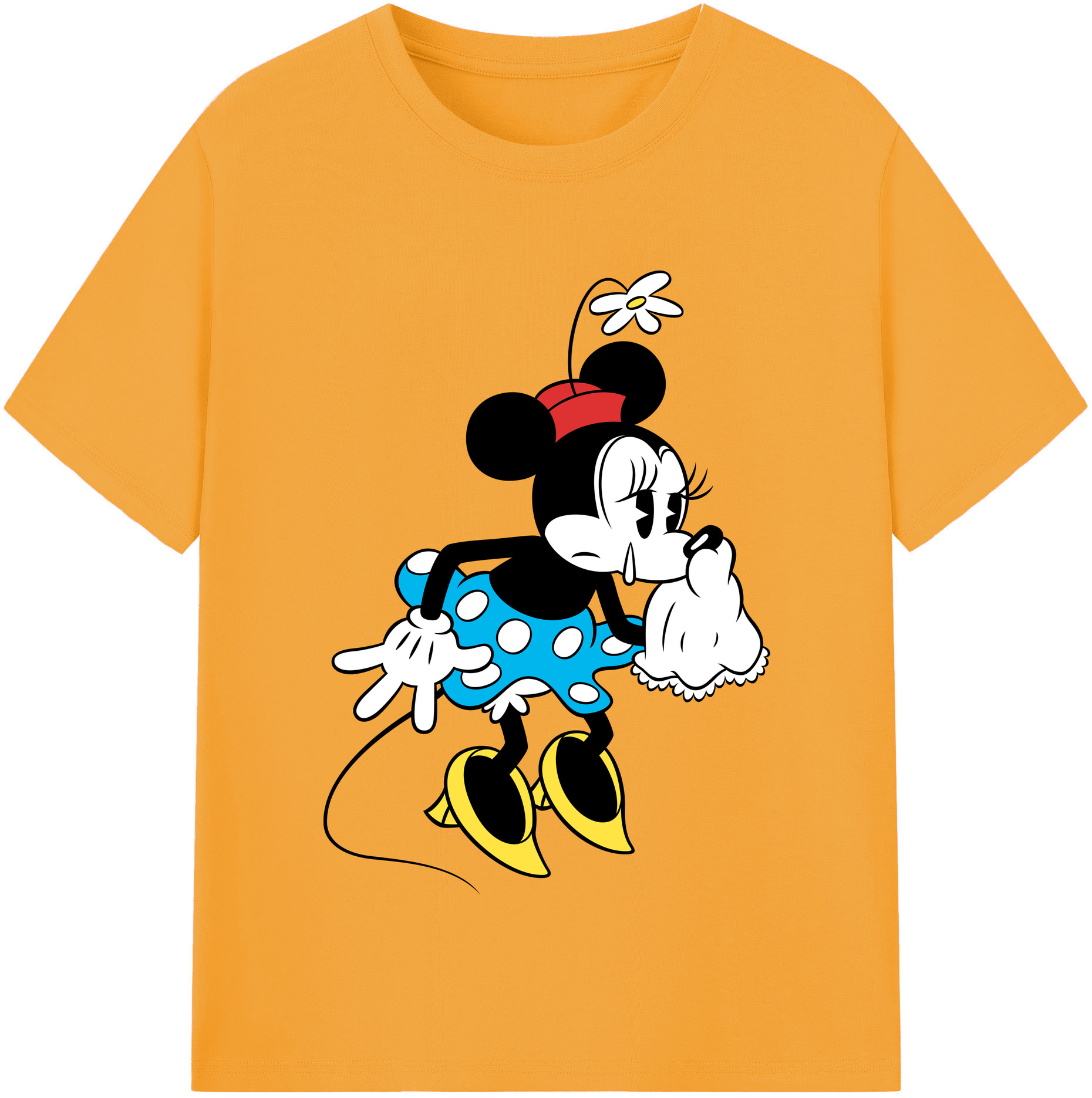 （画像用） ミッキーマウス Mickey Mouse 綿100％半袖Tシャツ（フロントプリント）