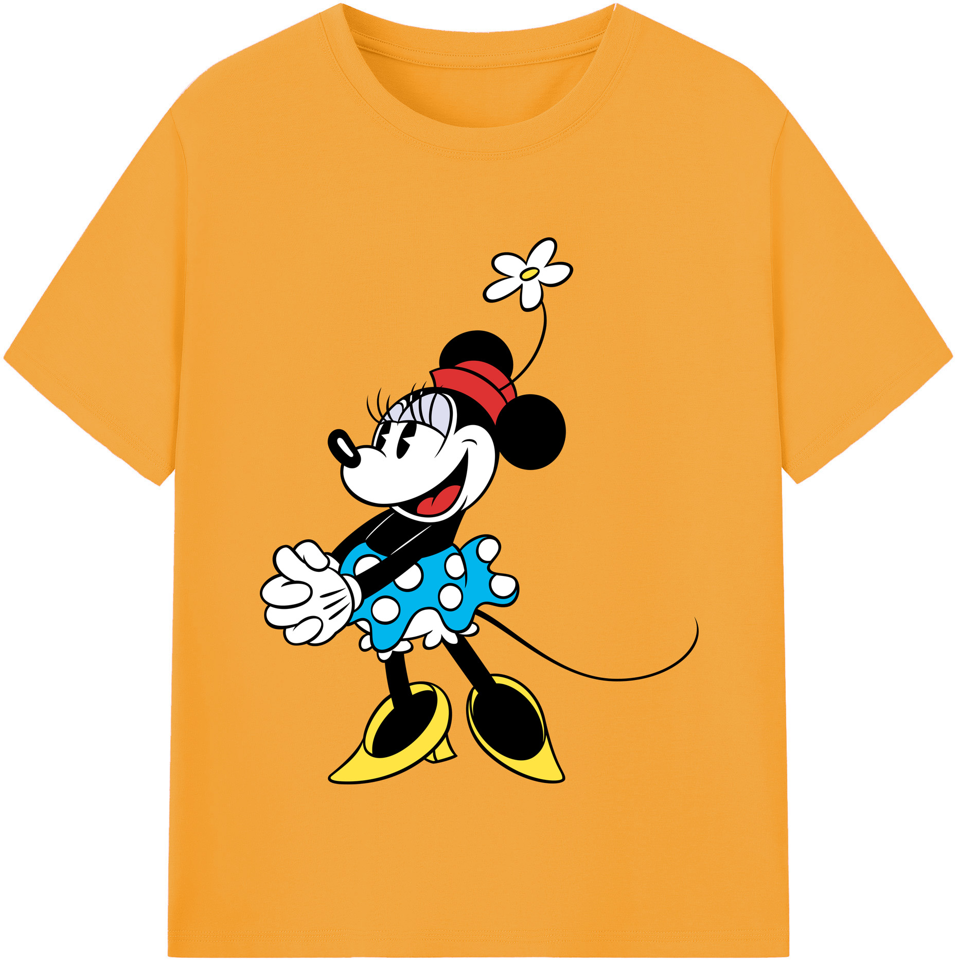 （画像用） ミッキーマウス Mickey Mouse 綿100％半袖Tシャツ（フロントプリント）