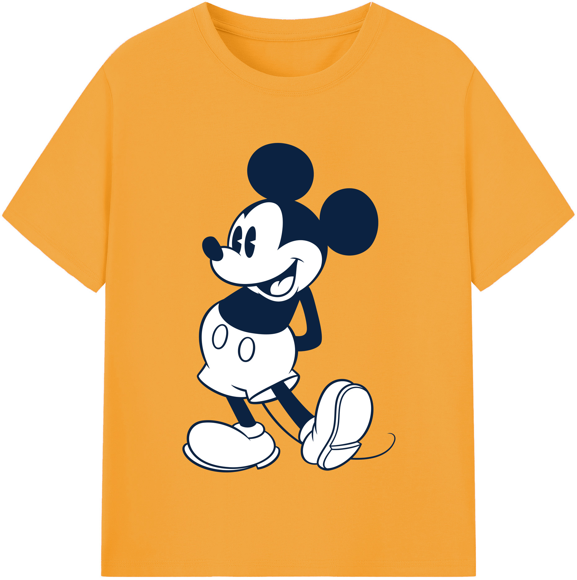 （画像用） ミッキーマウス Mickey Mouse 綿100％半袖Tシャツ（フロントプリント）