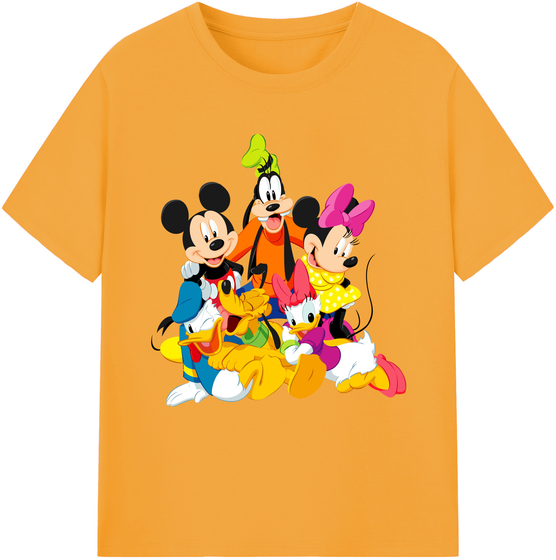 （画像用） ミッキーマウス Mickey Mouse 綿100％半袖Tシャツ（フロントプリント）