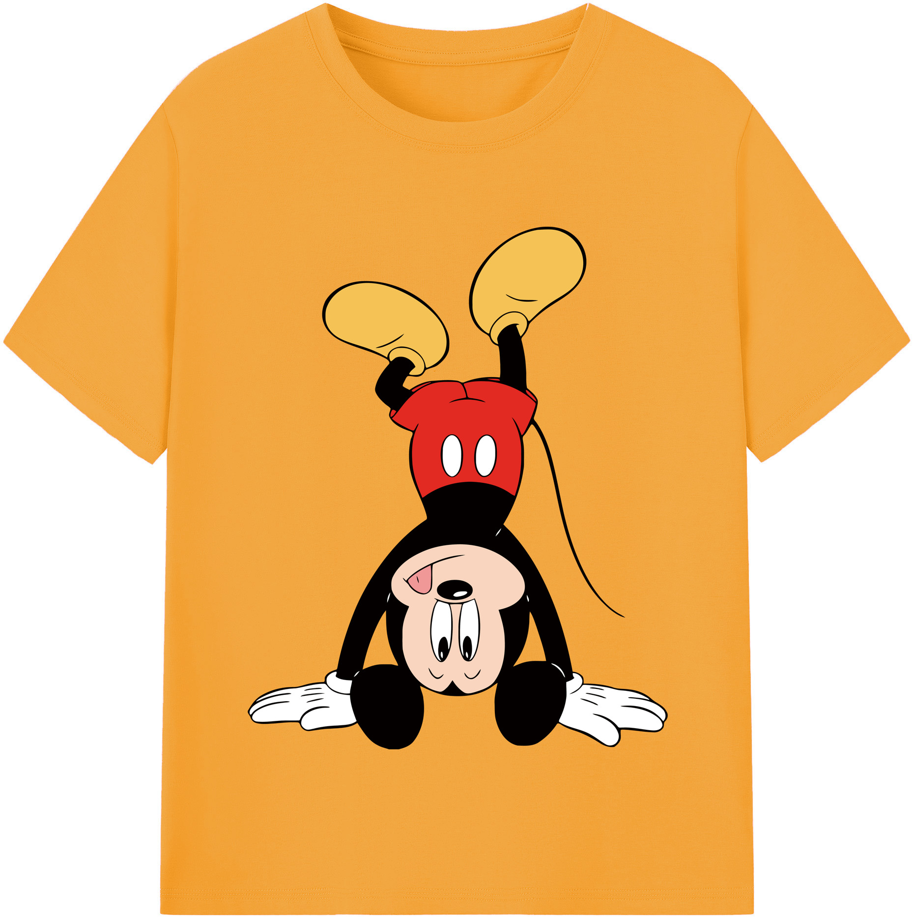 （画像用） ミッキーマウス Mickey Mouse 綿100％半袖Tシャツ（フロントプリント）