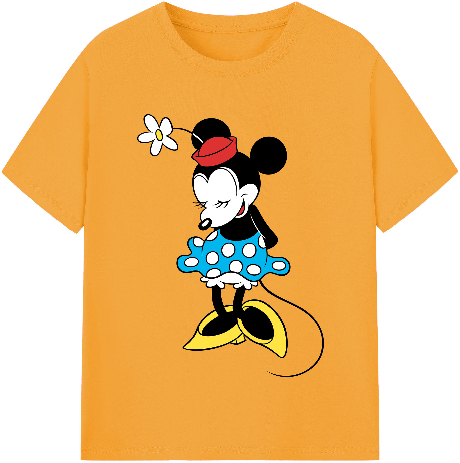 （画像用） ミッキーマウス Mickey Mouse 綿100％半袖Tシャツ（フロントプリント）
