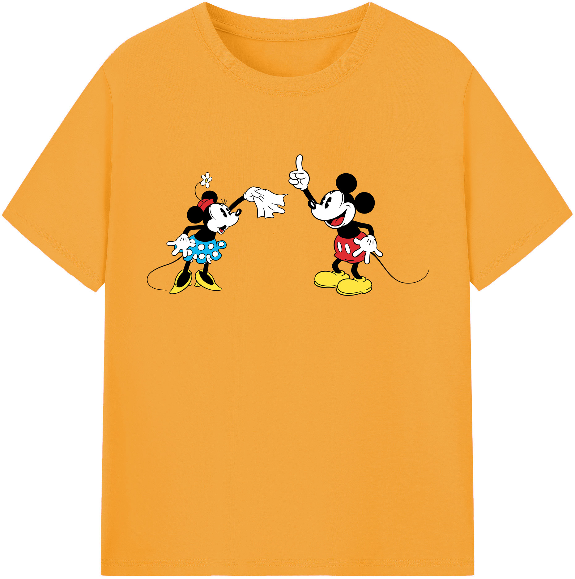 （画像用） ミッキーマウス Mickey Mouse 綿100％半袖Tシャツ（フロントプリント）