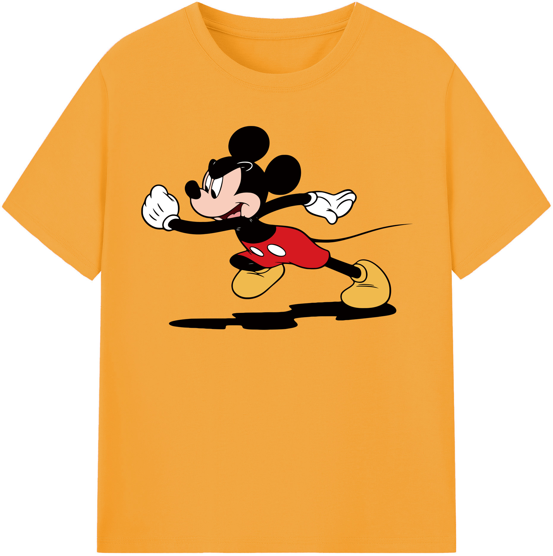 （画像用） ミッキーマウス Mickey Mouse 綿100％半袖Tシャツ（フロントプリント）