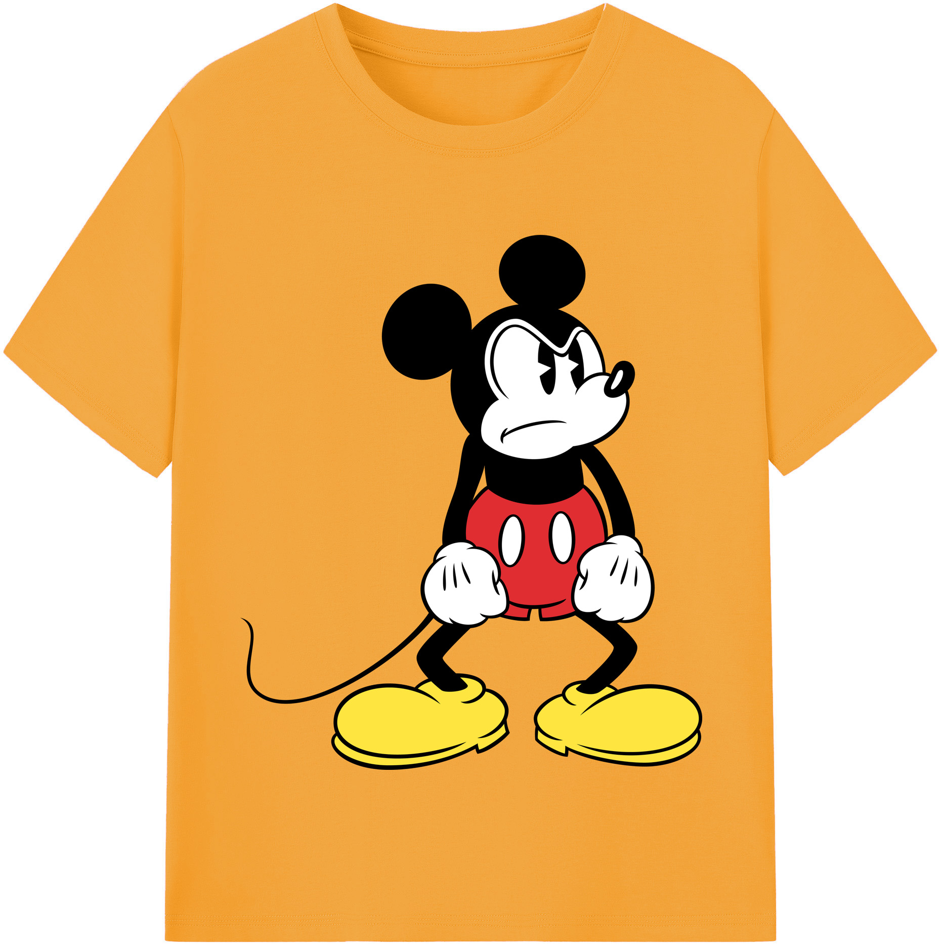 （画像用） ミッキーマウス Mickey Mouse 綿100％半袖Tシャツ（フロントプリント）