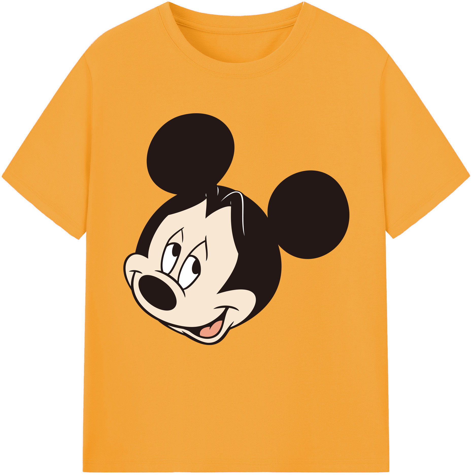 （画像用） ミッキーマウス Mickey Mouse 綿100％半袖Tシャツ（フロントプリント）