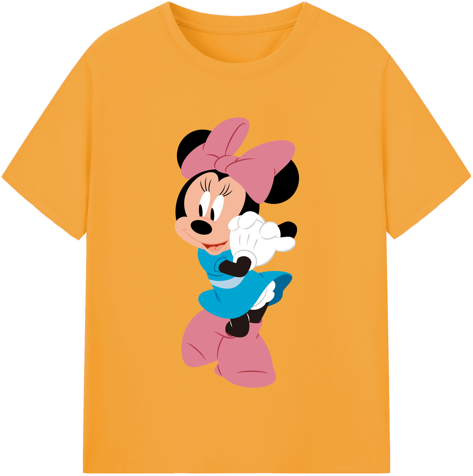 （画像用） ミッキーマウス Mickey Mouse 綿100％半袖Tシャツ（フロントプリント）