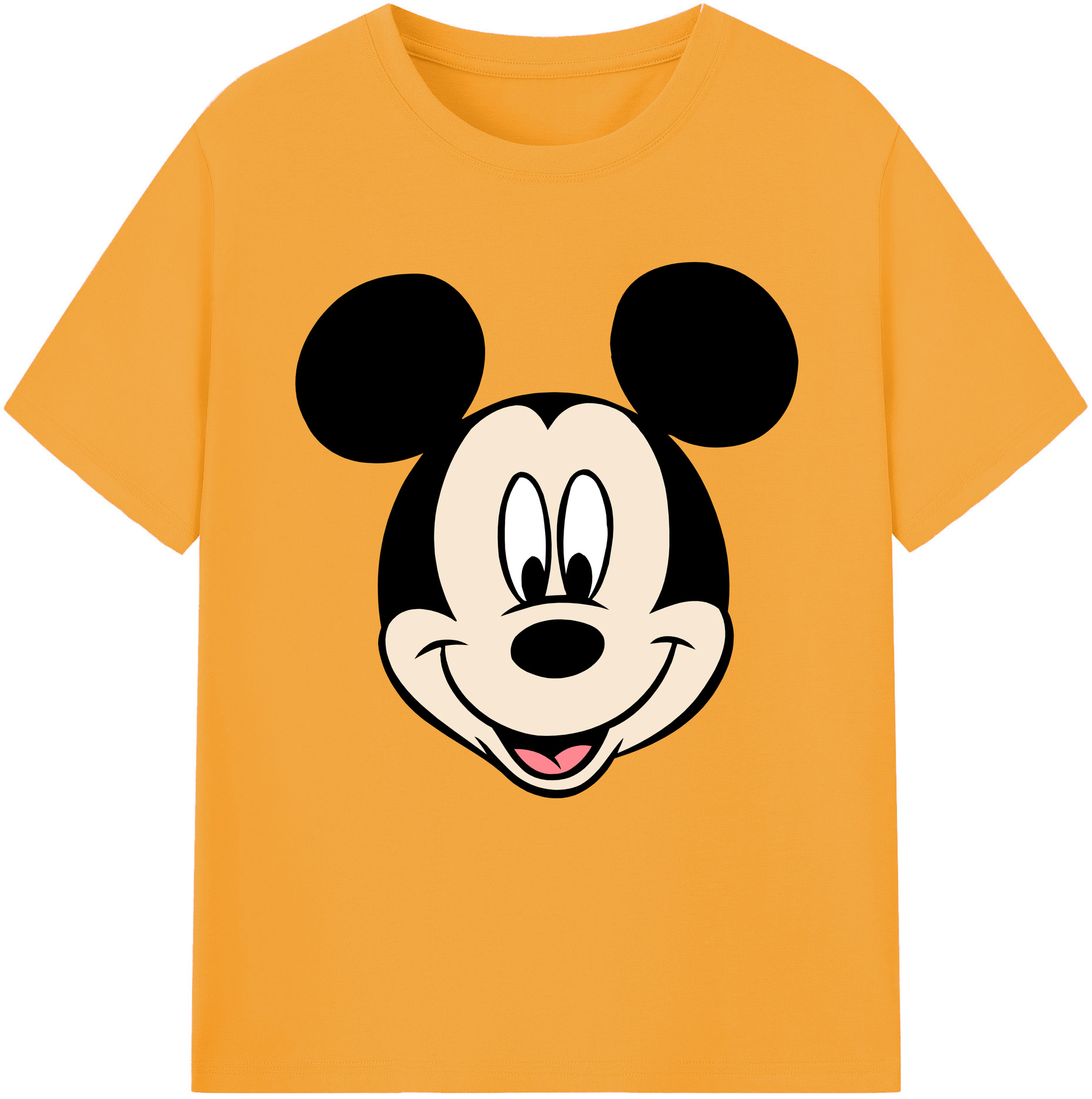 （画像用） ミッキーマウス Mickey Mouse 綿100％半袖Tシャツ（フロントプリント）
