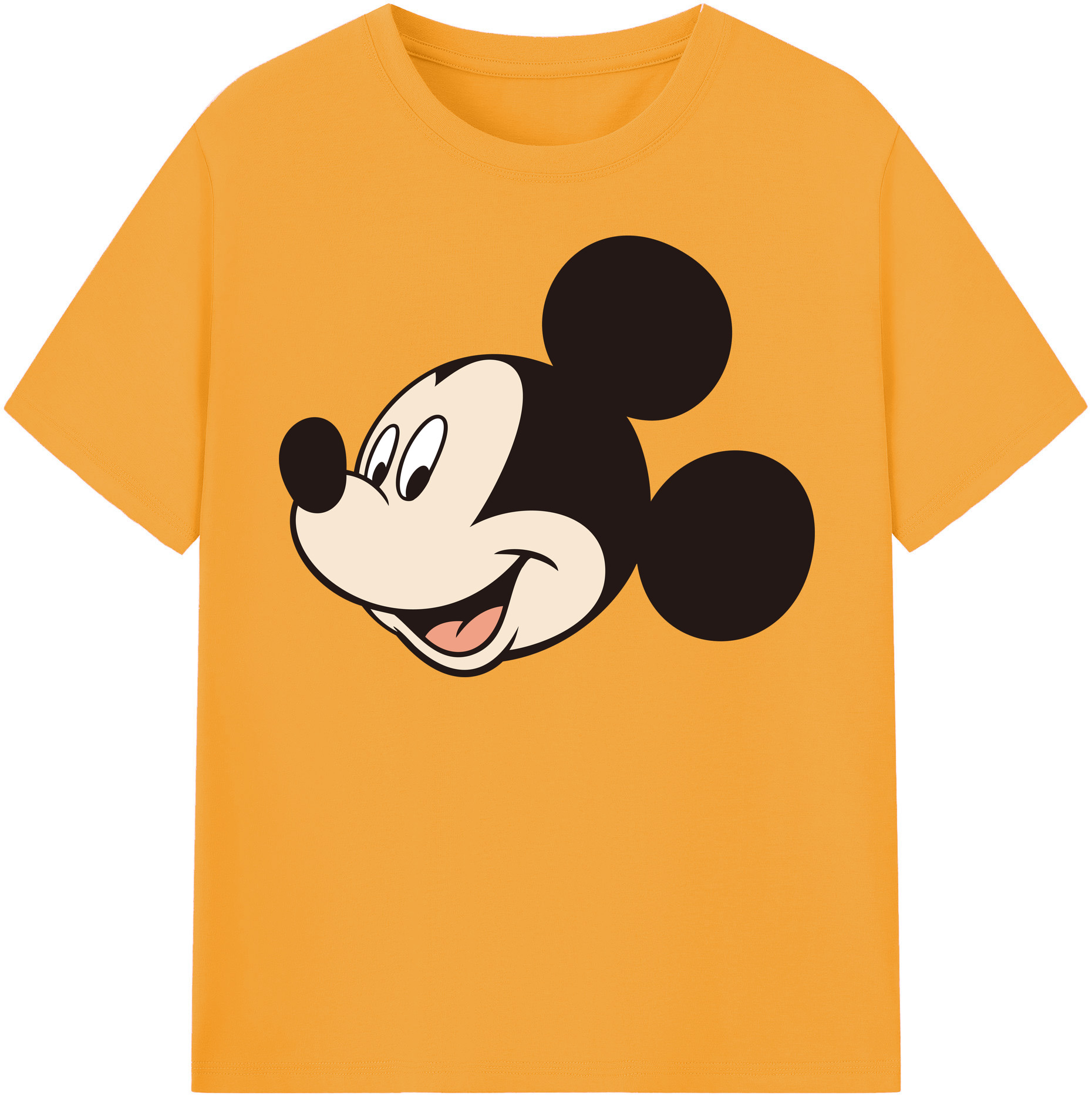 （画像用） ミッキーマウス Mickey Mouse 綿100％半袖Tシャツ（フロントプリント）