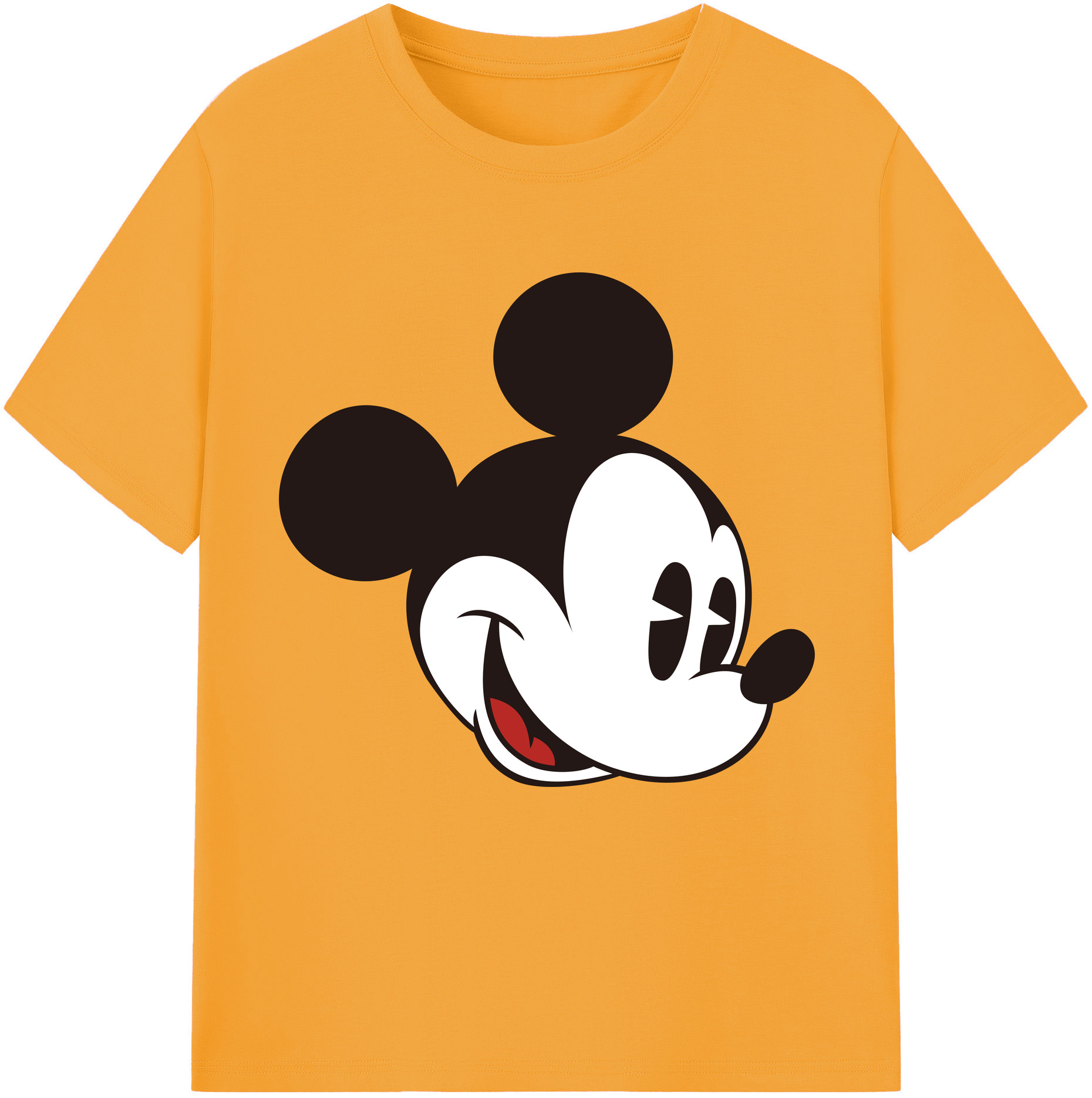 （画像用） ミッキーマウス Mickey Mouse 綿100％半袖Tシャツ（フロントプリント）