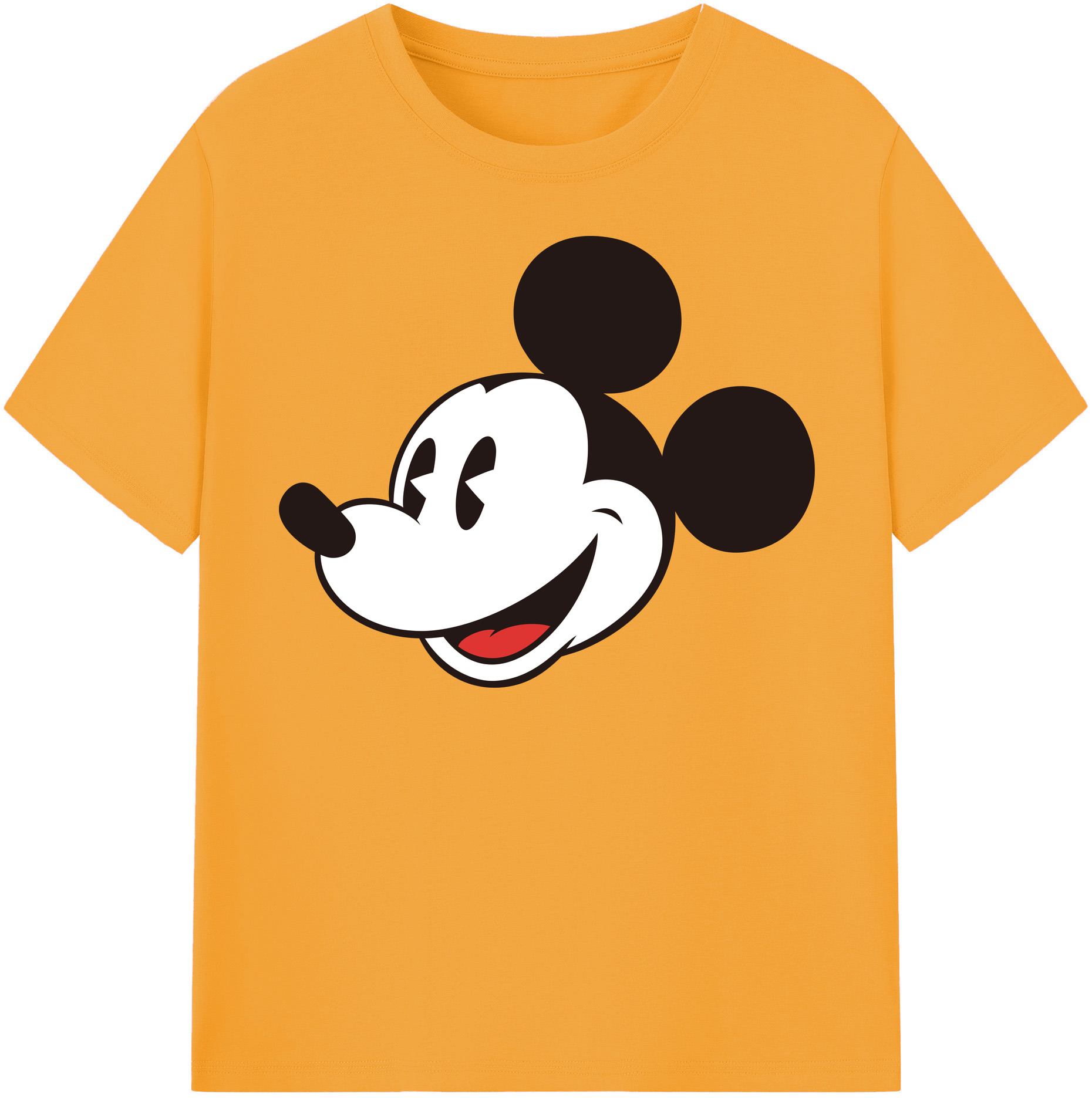 （画像用） ミッキーマウス Mickey Mouse 綿100％半袖Tシャツ（フロントプリント）