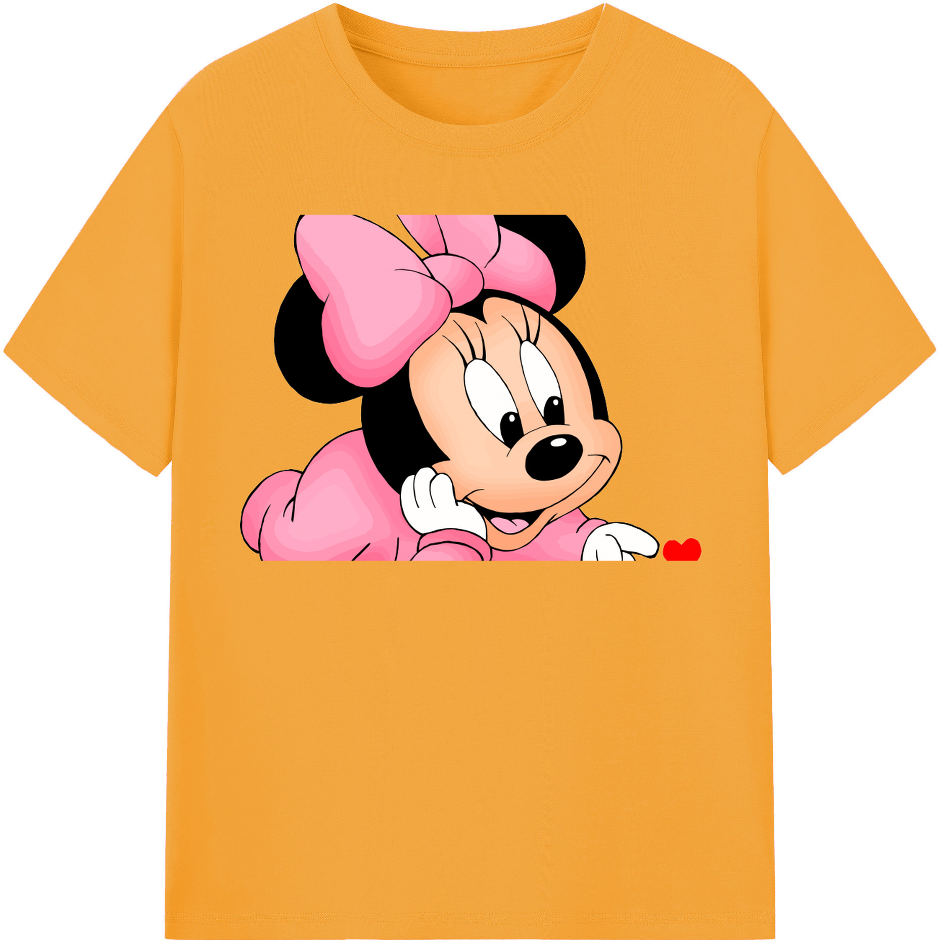 （画像用） ミッキーマウス Mickey Mouse 綿100％半袖Tシャツ（フロントプリント）