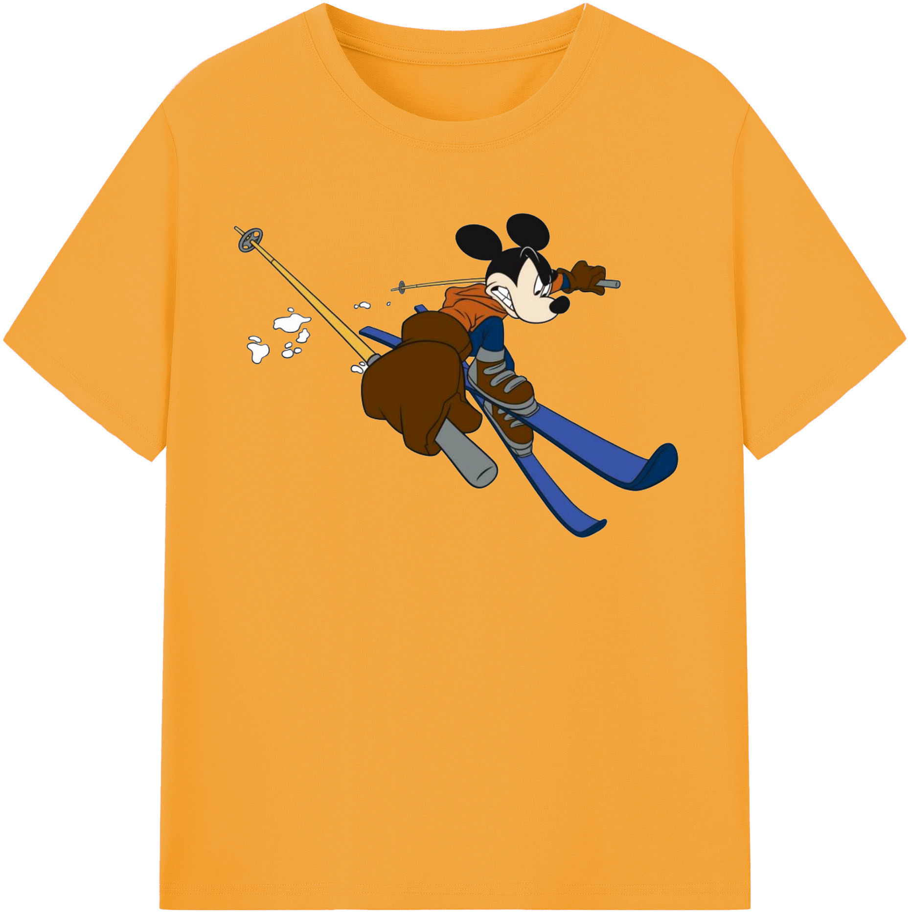 （画像用） ミッキーマウス Mickey Mouse 綿100％半袖Tシャツ（フロントプリント）