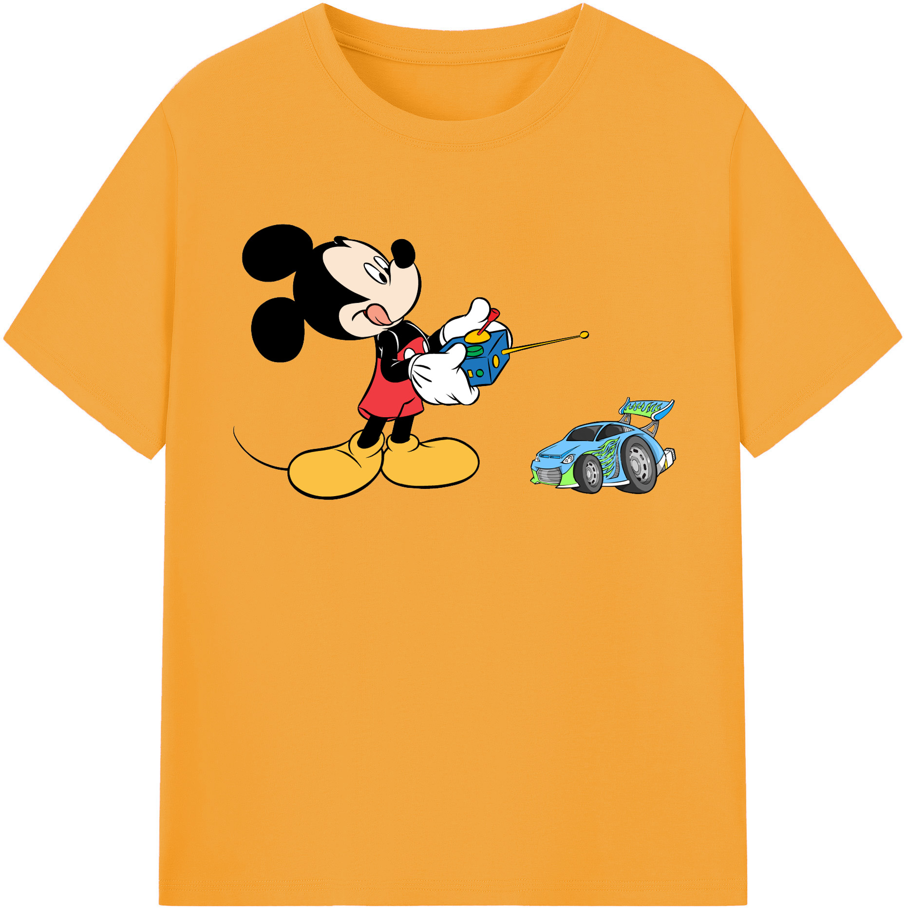 （画像用） ミッキーマウス Mickey Mouse 綿100％半袖Tシャツ（フロントプリント）