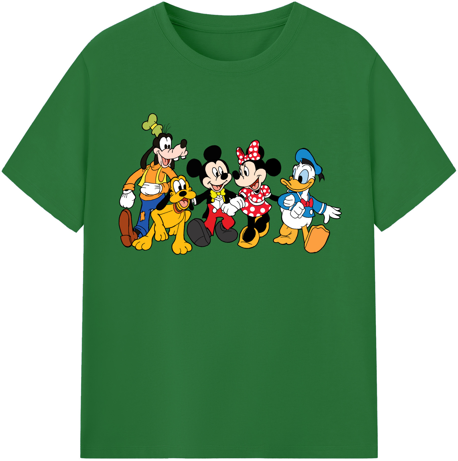 （画像用） ミッキーマウス Mickey Mouse 綿100％半袖Tシャツ（フロントプリント）