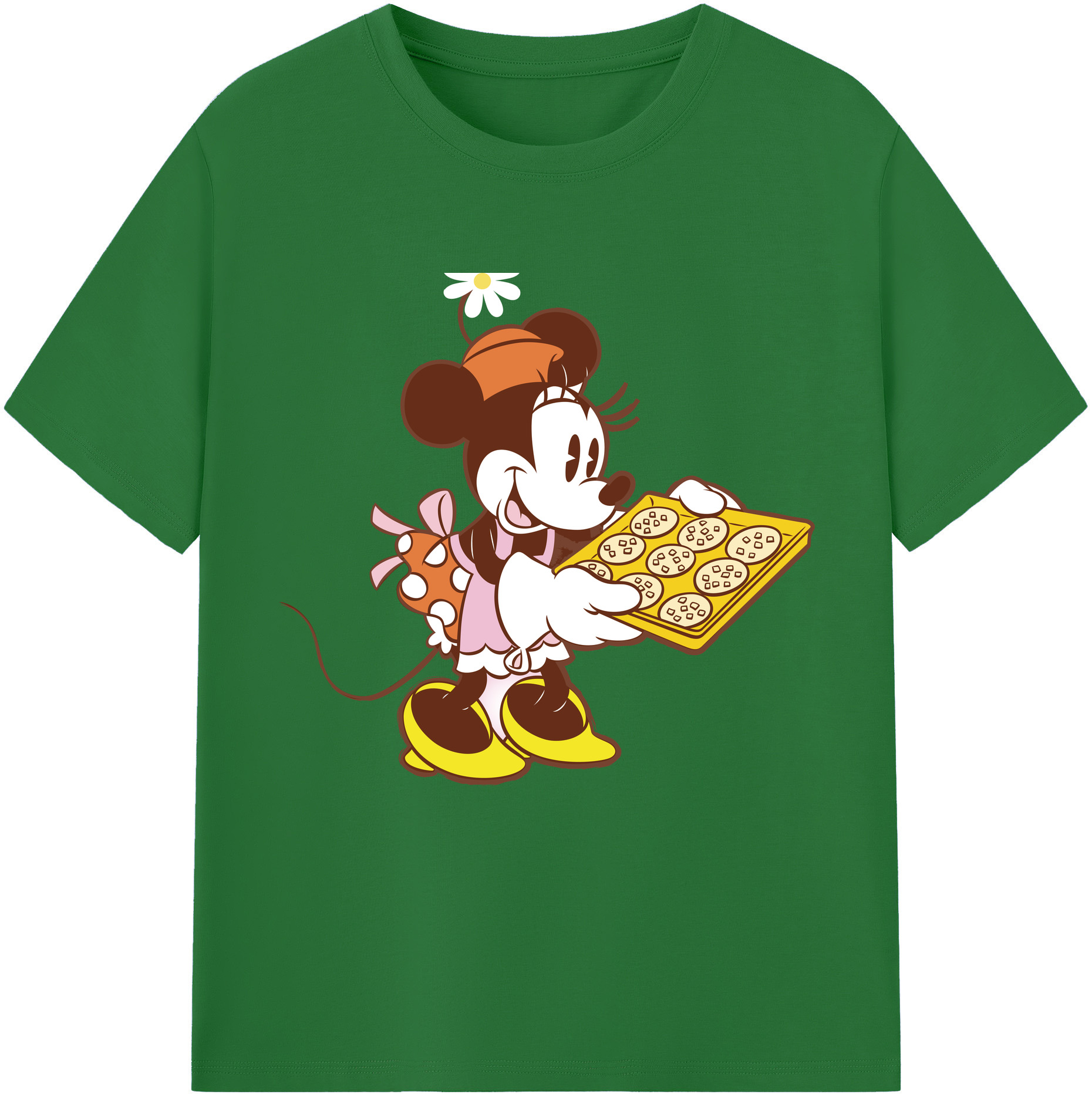（画像用） ミッキーマウス Mickey Mouse 綿100％半袖Tシャツ（フロントプリント）