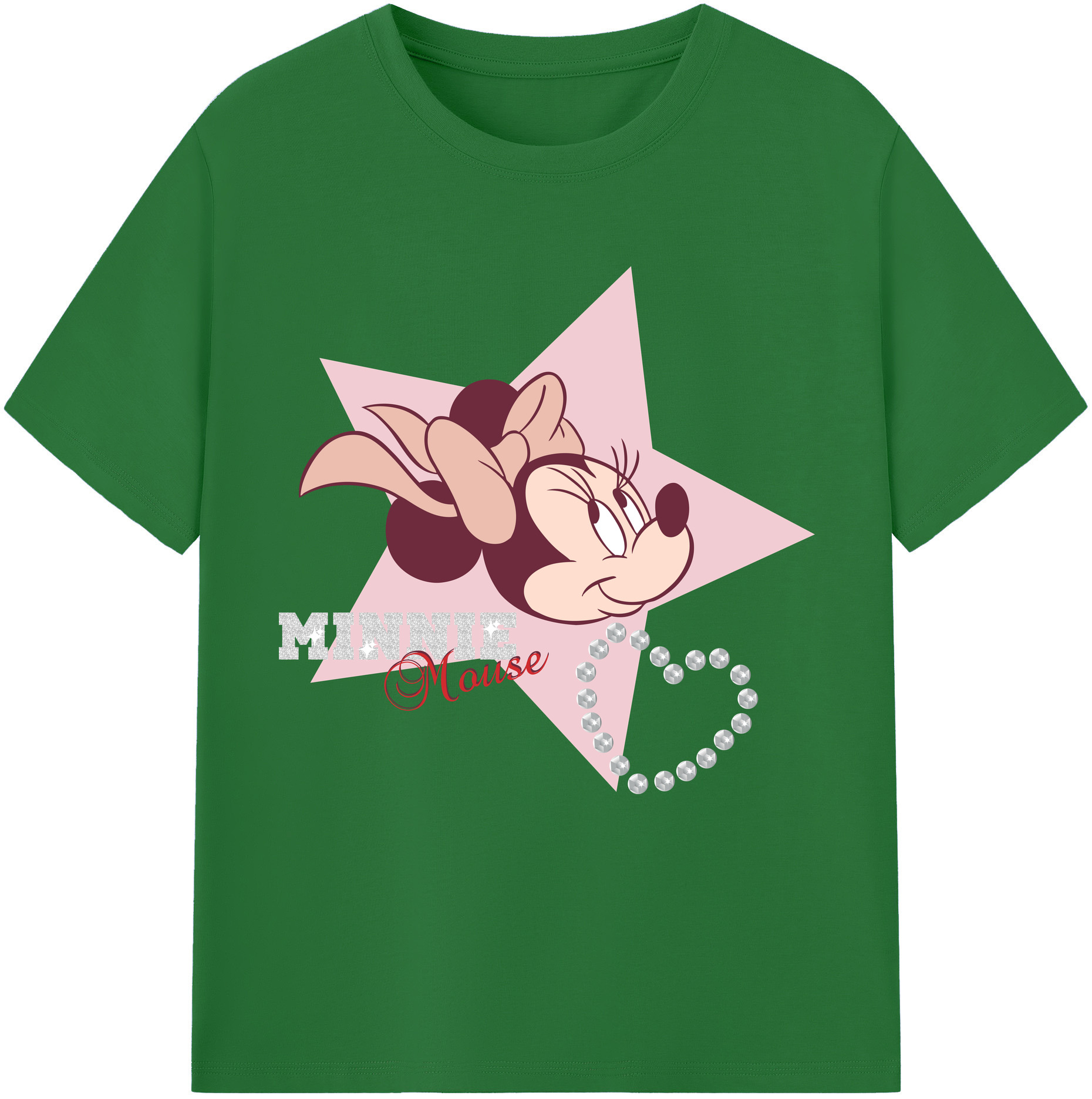 （画像用） ミッキーマウス Mickey Mouse 綿100％半袖Tシャツ（フロントプリント）