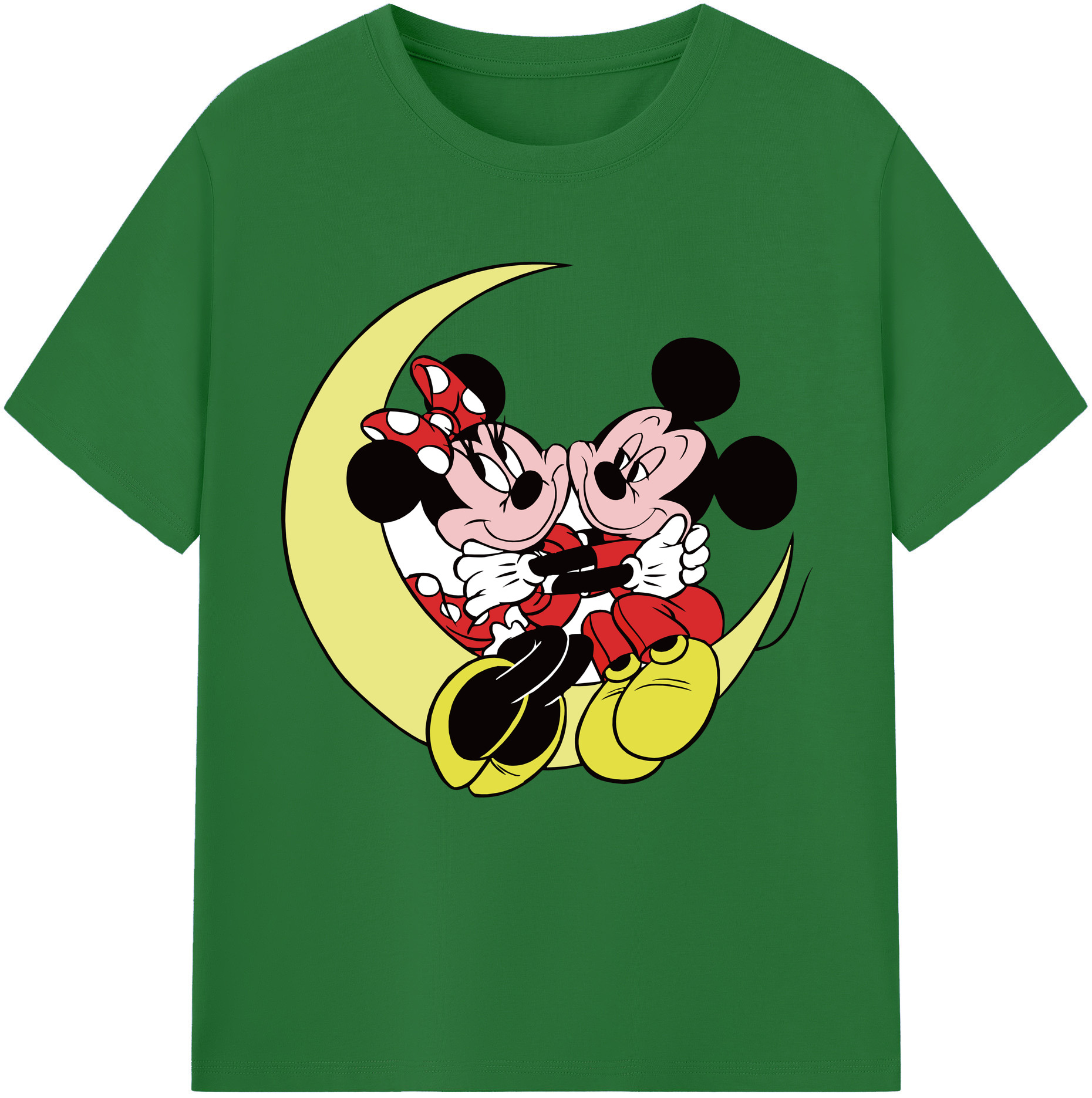 （画像用） ミッキーマウス Mickey Mouse 綿100％半袖Tシャツ（フロントプリント）
