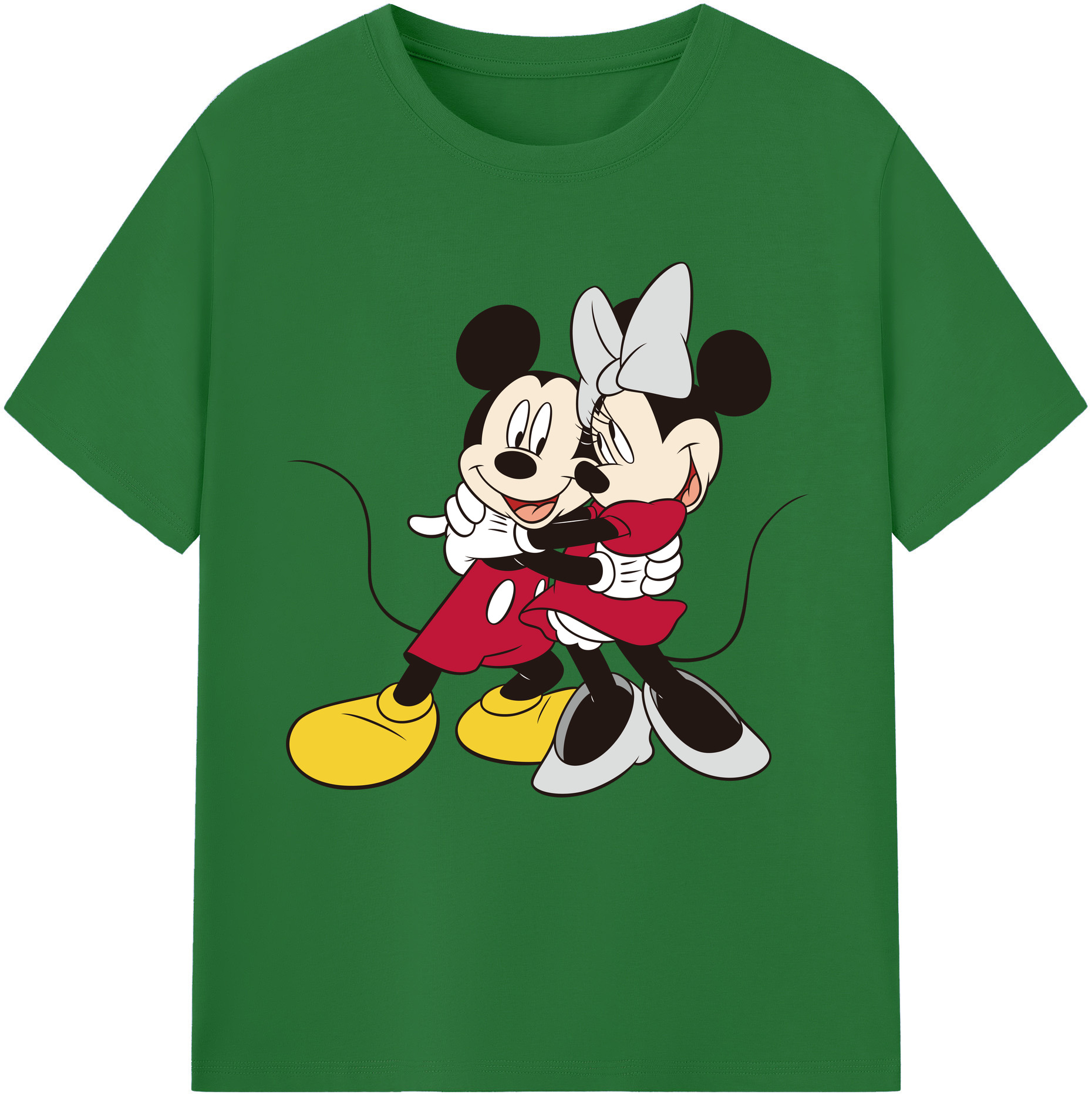 （画像用） ミッキーマウス Mickey Mouse 綿100％半袖Tシャツ（フロントプリント）