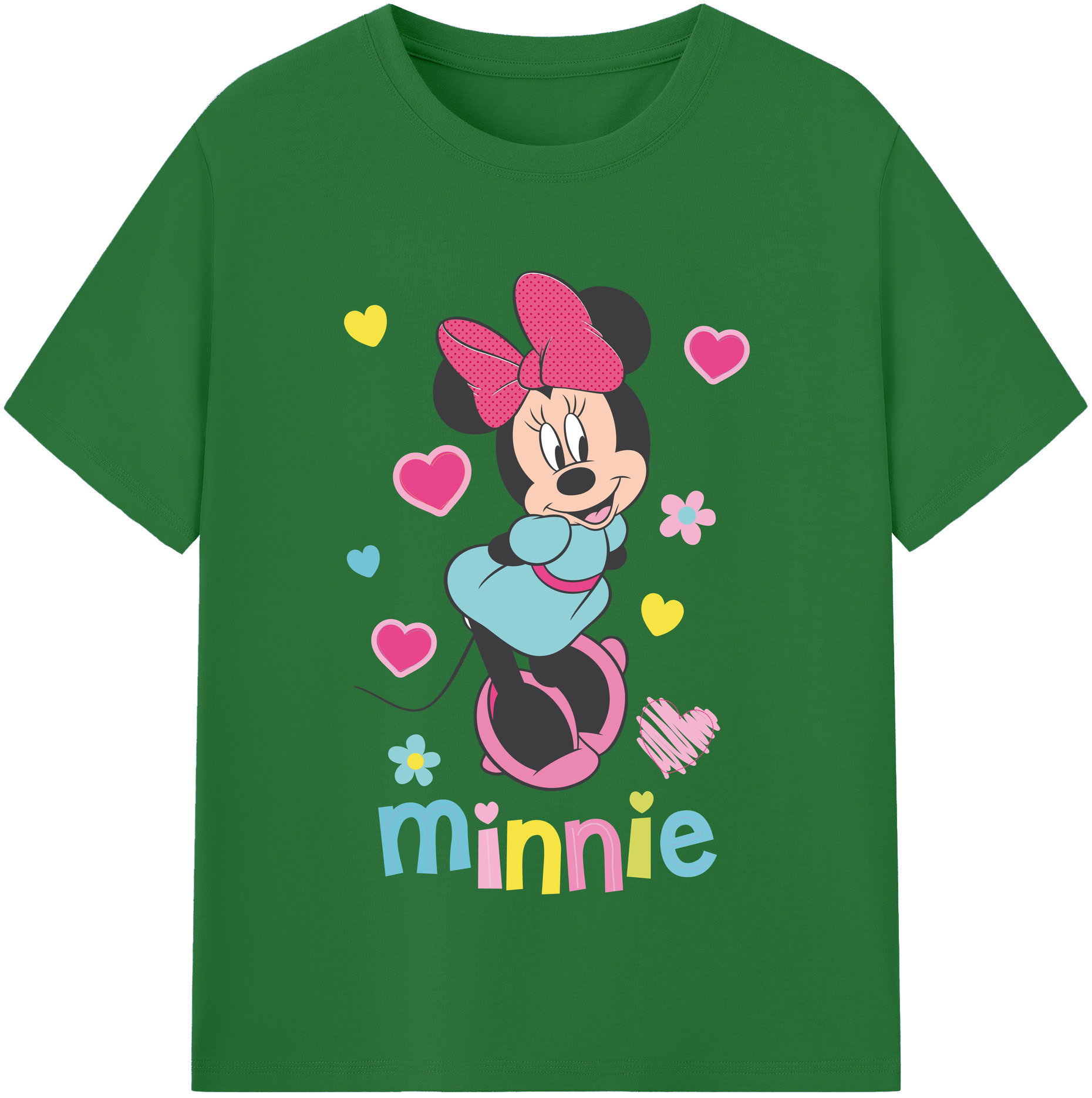 （画像用） ミッキーマウス Mickey Mouse 綿100％半袖Tシャツ（フロントプリント）